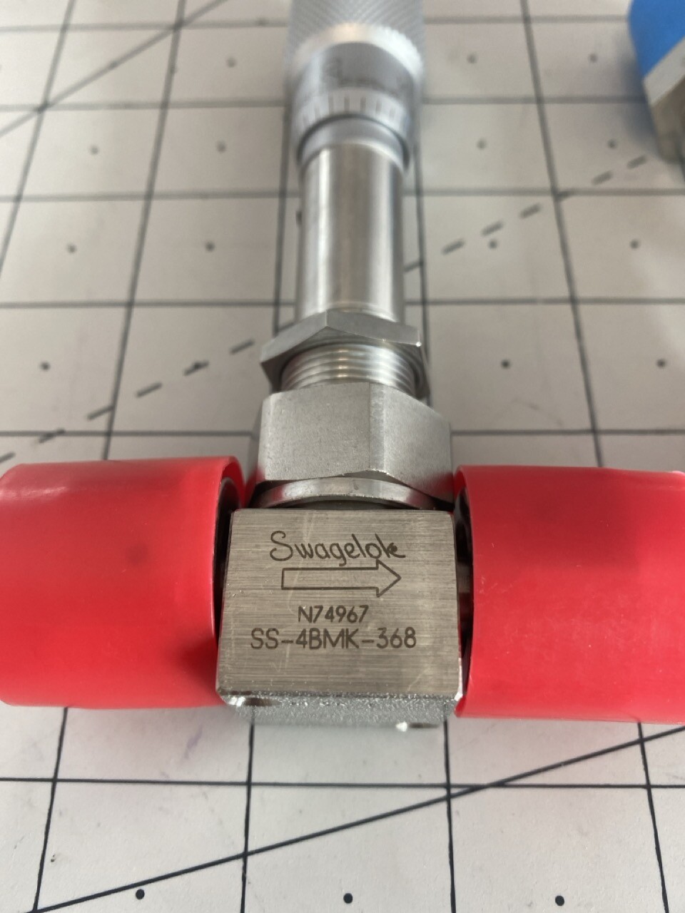 Swagelok Stainless Steel Valve Assy PN: SS-4BMK-368