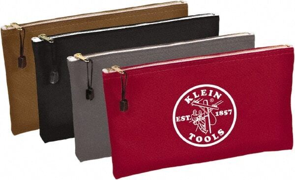 Klein Tools 5141 Zipper Bag: 1 Pocket, 1″ OAW, Canvas