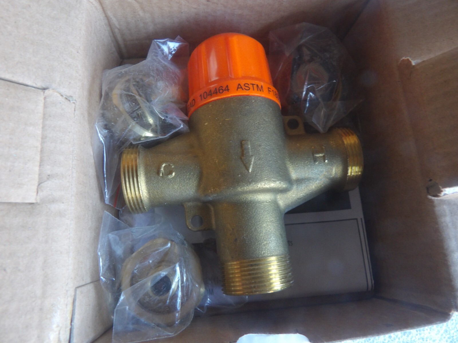 Moen 104464 Thermostatic Mixing Valve 1/2 In. Crimp Ring PEX