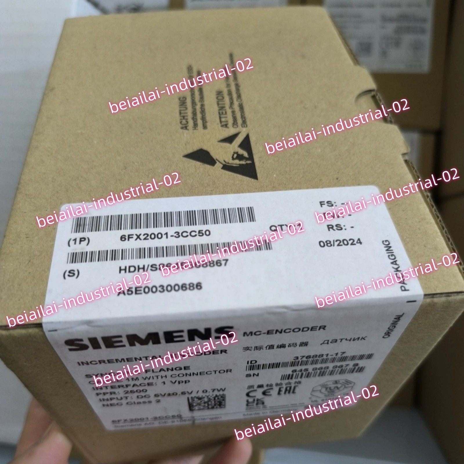 SIEMENS Actual Value Encoder 6FX2001-3CC50#1pcs new in box