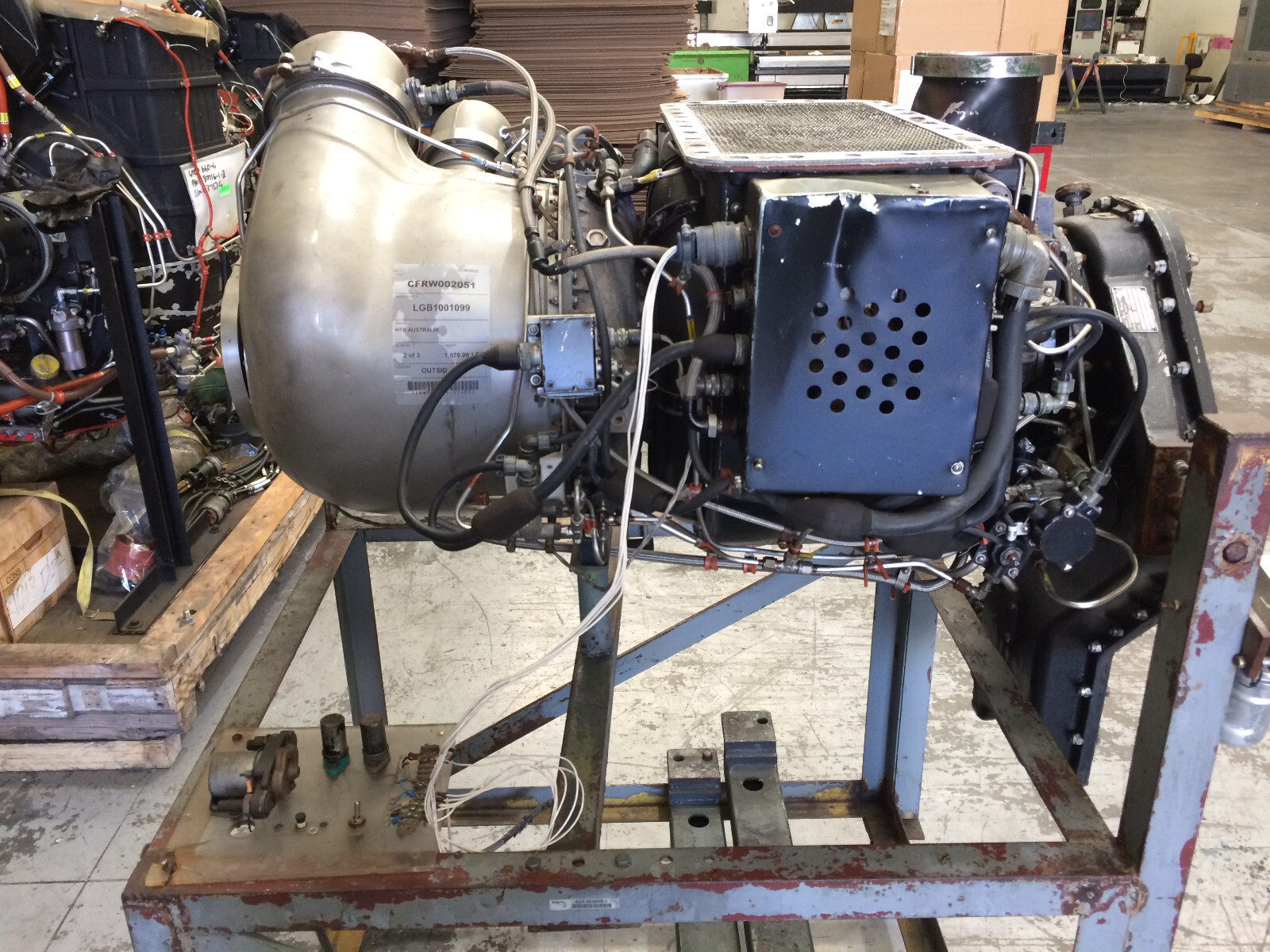 Garrett Airesearch GTCP85-102 gas turbine engine AC+DC GENERATORS 39 HOURS TSO