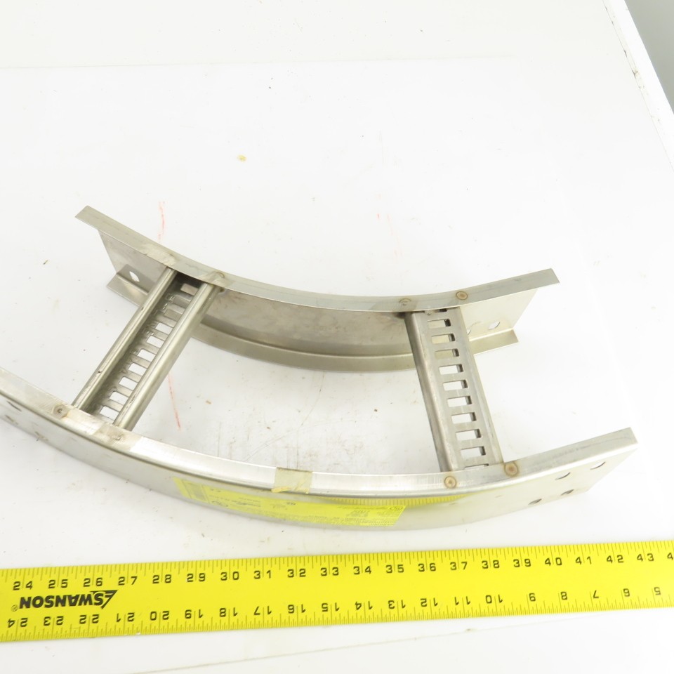 Cooper 4SS6MR-06-45HB12 B-Line Stainless Steel 45° Ladder Cable Tray 6″ W