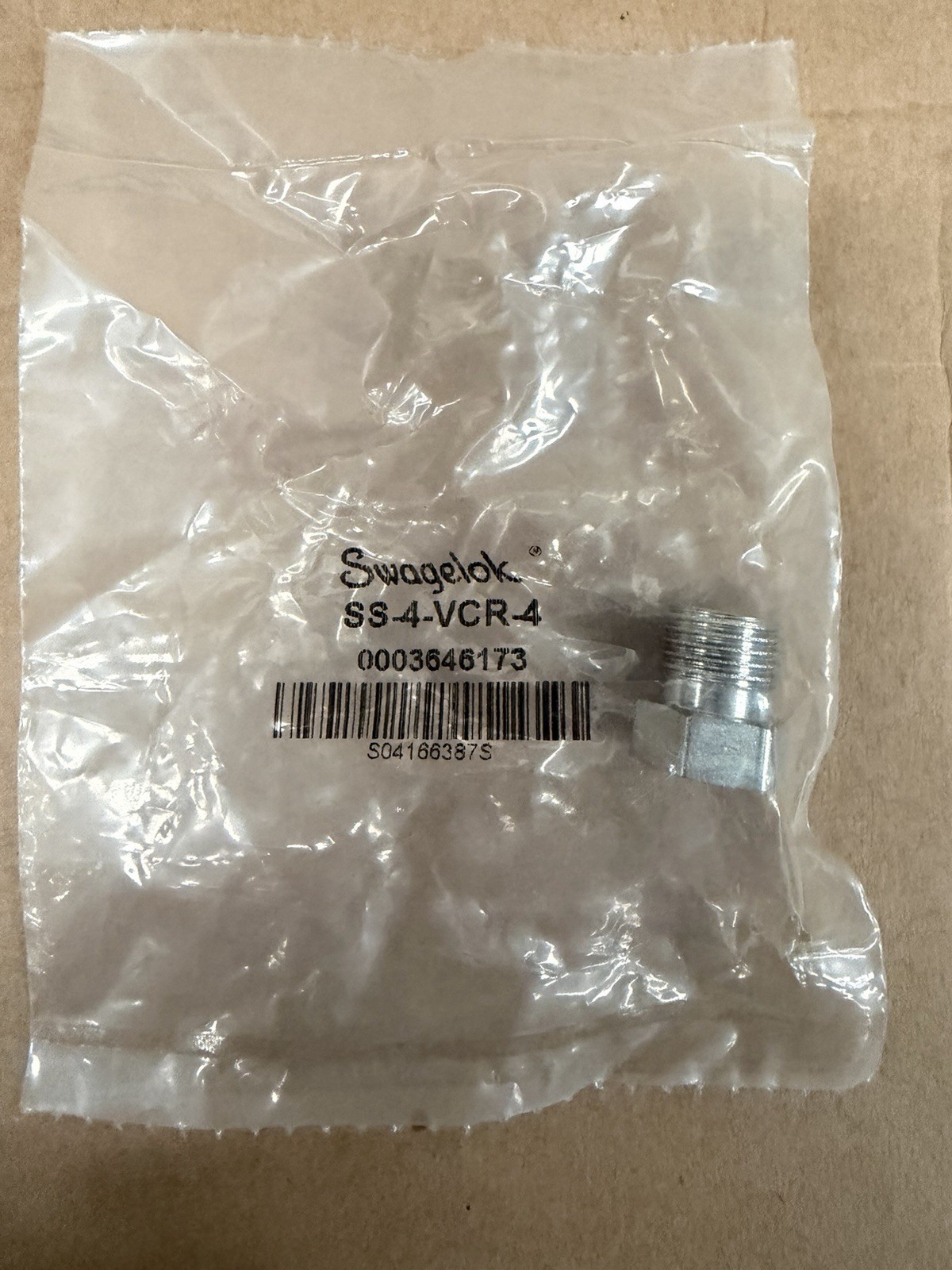 SWAGELOK Male Nut 1/4″ VCR, SS-4-VCR-4, SS4VCR4