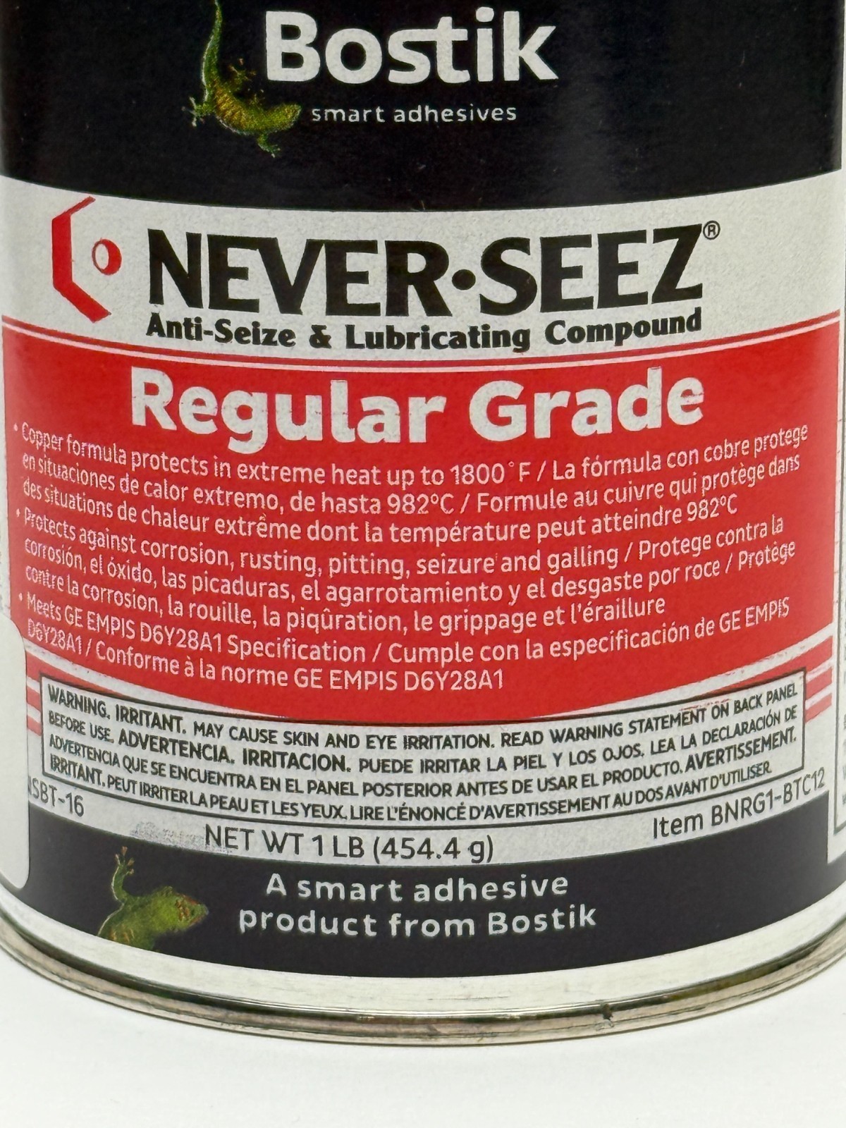 Bostik Never-Seez Regular Grade 8 oz Brush-Top Can Anti-Seize Lubricant