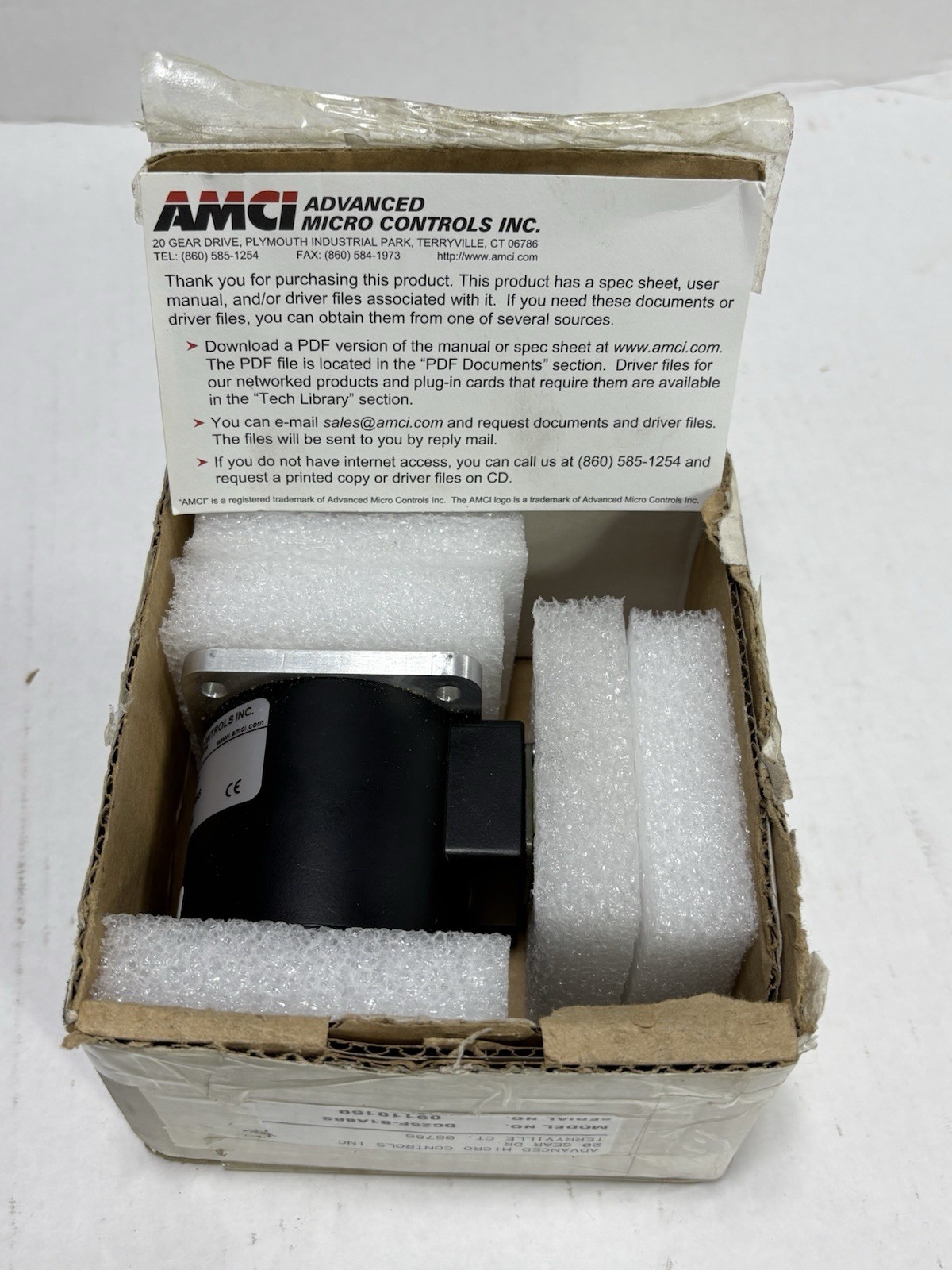 AMCI DC25F-B1A8BS DuraCoder Resolver DC25FB1A8BS Advanced Micro Controls
