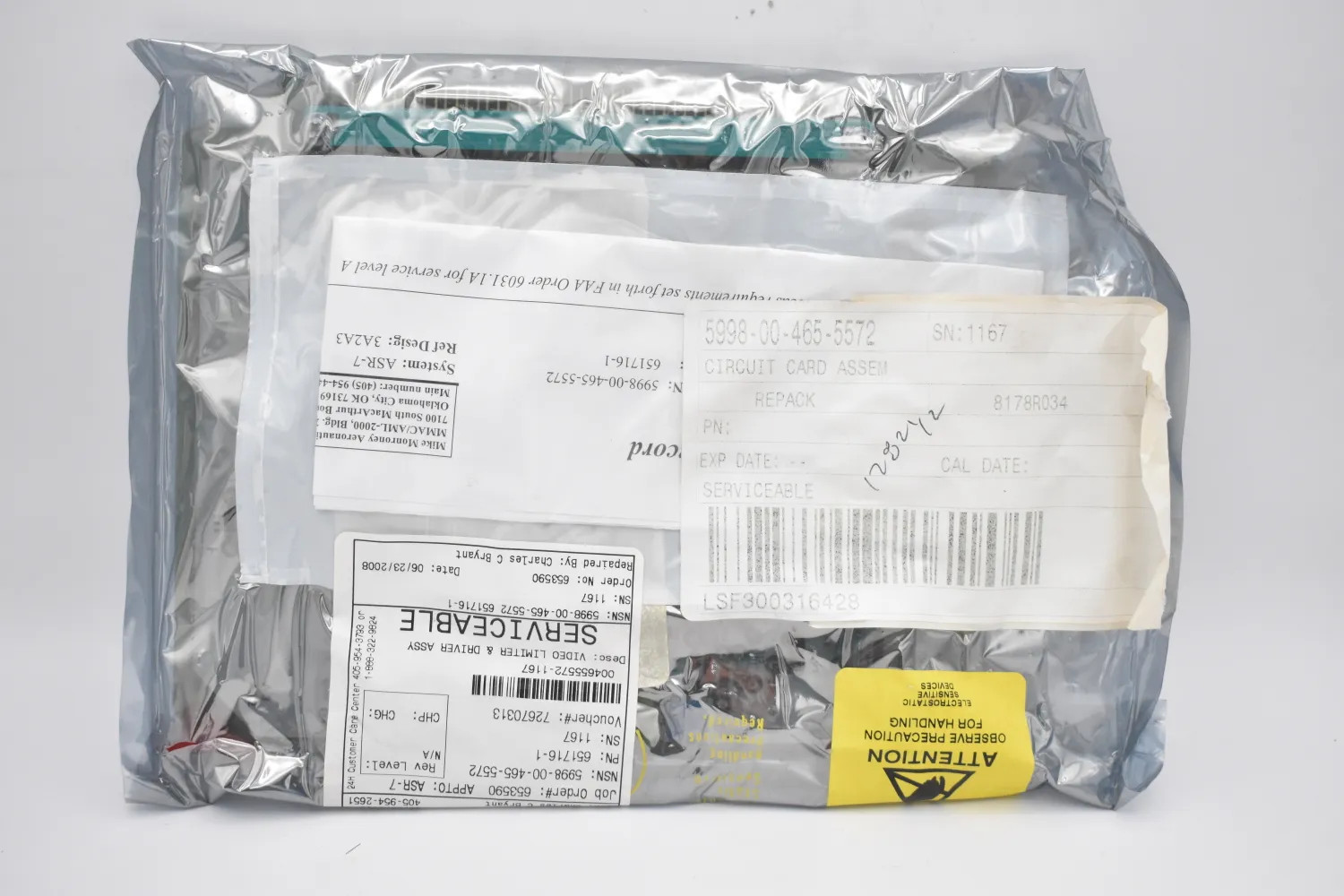 RAYTHEON CO 651716-1 CIRCUIT CARD ASSEMBLY