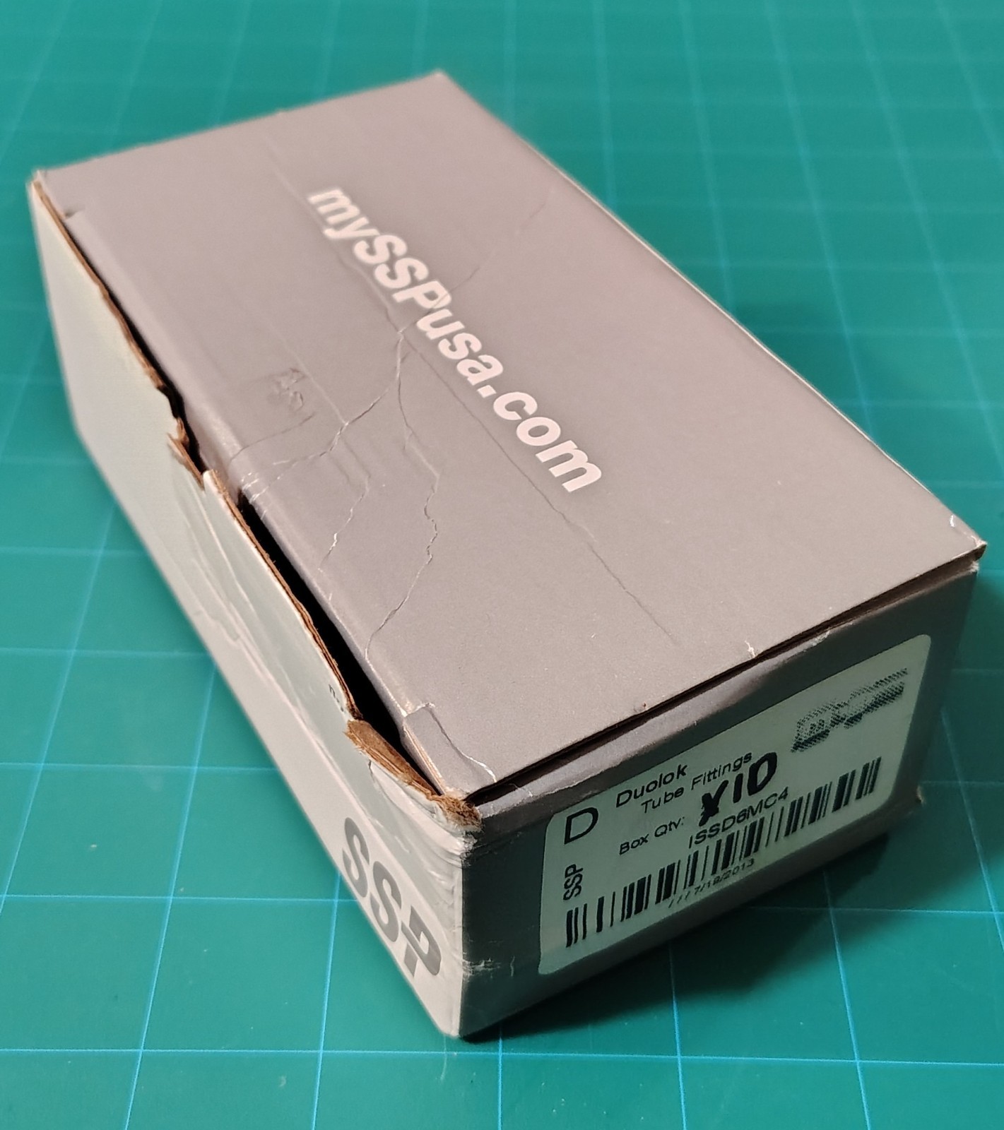 (Qty: 10) NEW 3/8″ Tube OD x 1/4″ MNPT 316ss Male Fitting SSP DuoLok ISSD6MC4