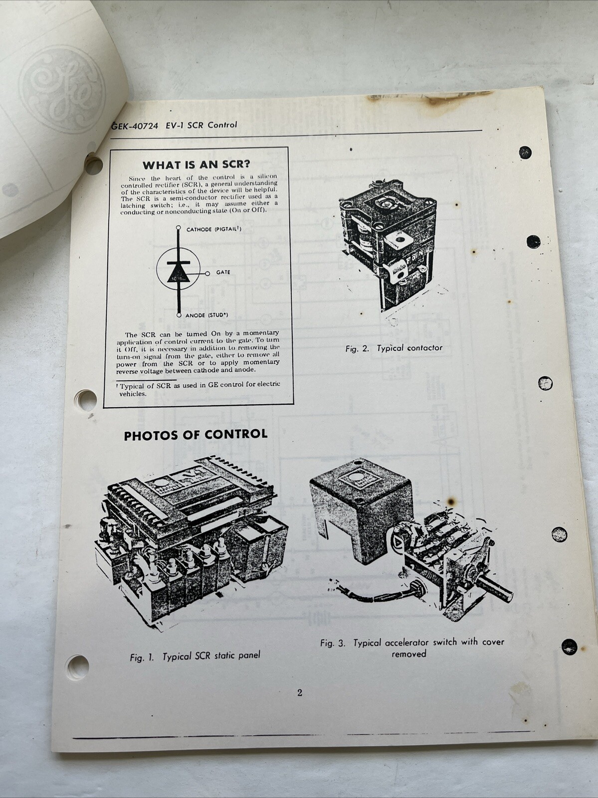 General Electric GEK-40724B Instruction Manual For EV-1* SCR Control