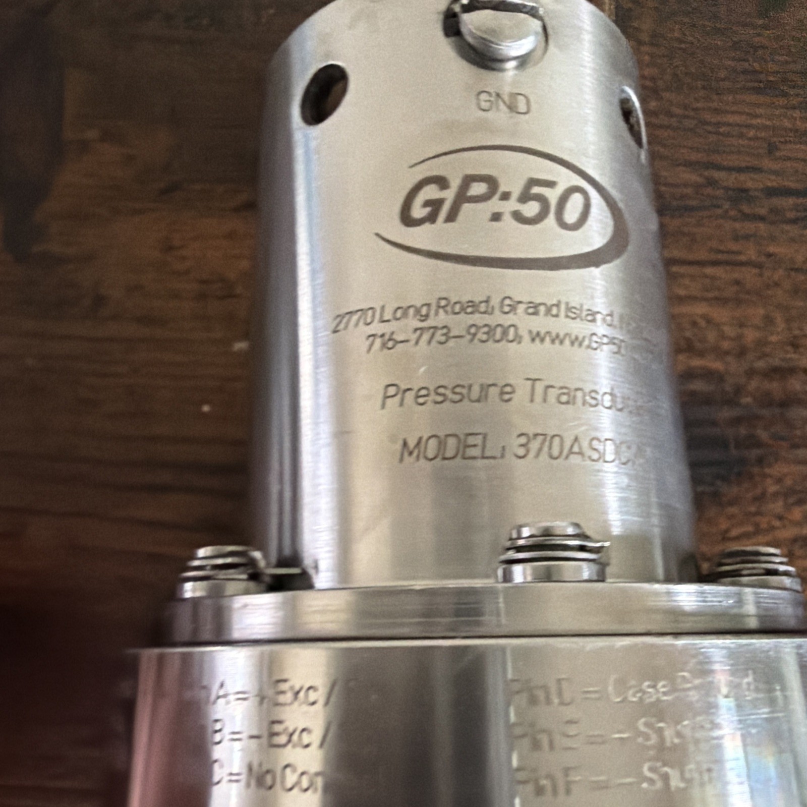 GP:50 Weco MODEL 370ASDCA Hammer Union Pressure Transducer Transmitter
