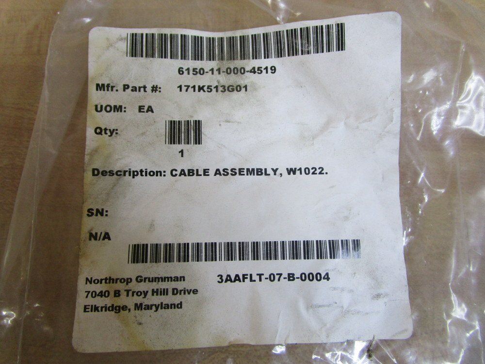 Lapp Kabel 171K513G01 Cable Assembly W1022