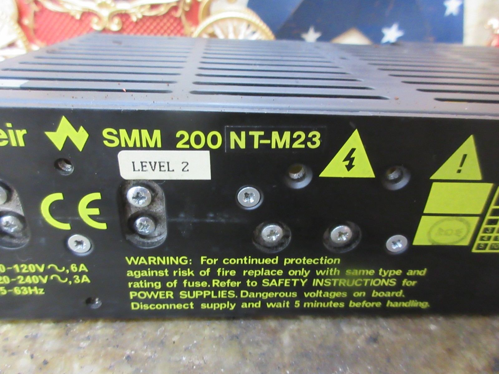 *SPECIAL 2000 CHARMILLES EDM CABINET WEIR SMM 200 NT-M23 VOLTAGE POWER SUPPLY