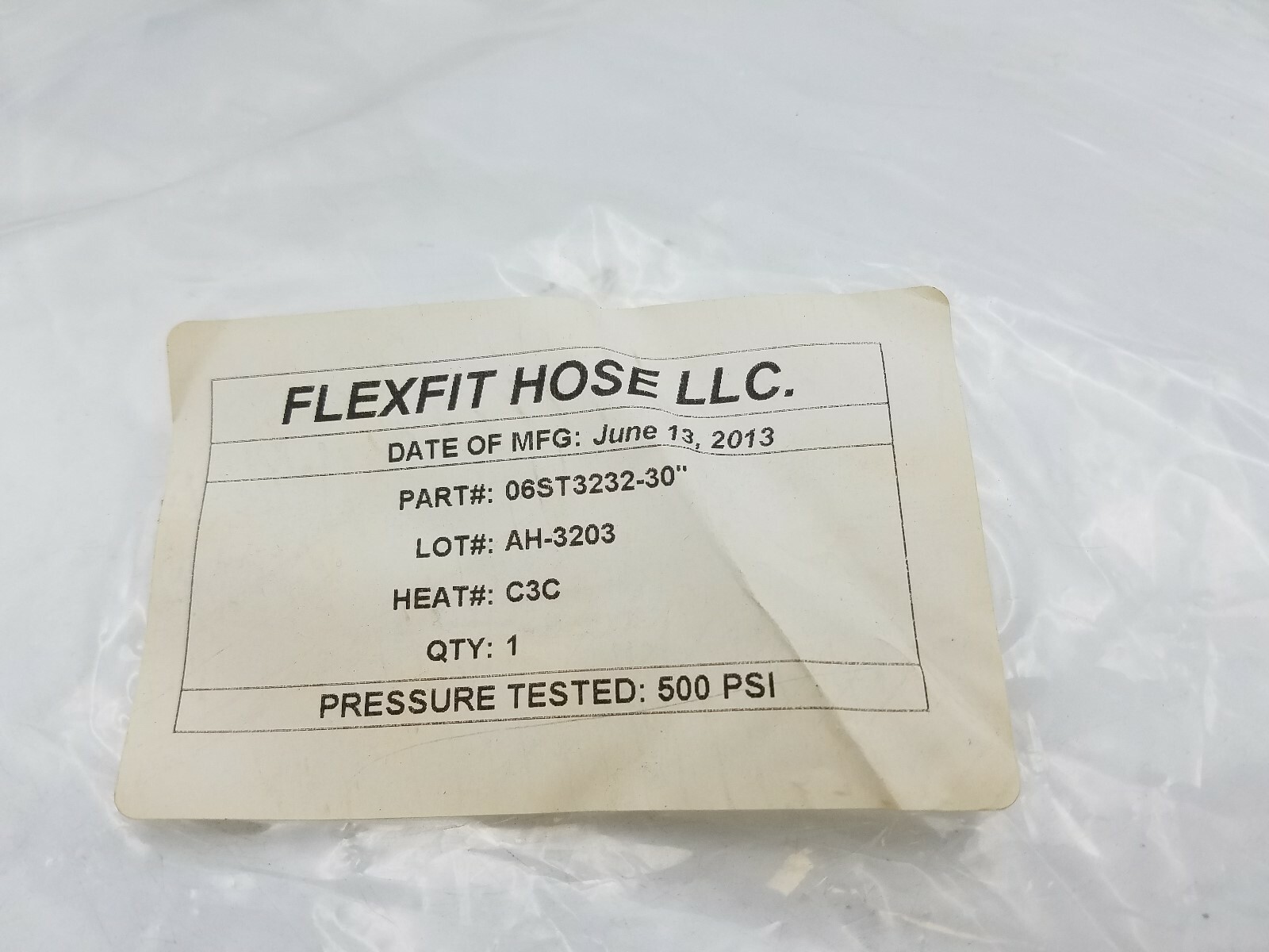 FlexFit Hose 06ST3232-30″ PTFE Lined Silicone Cover 30 Inch 500 PSI Replacement