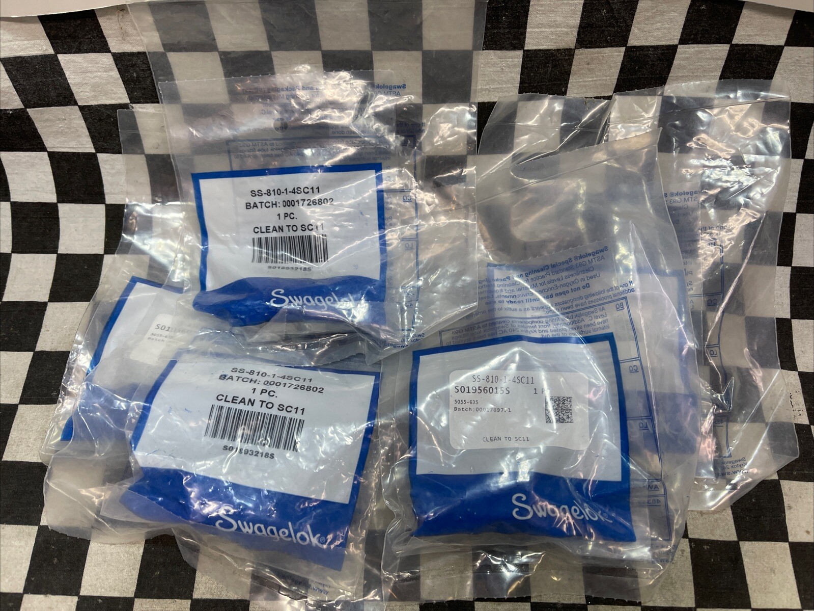 SWAGELOK Male Connector 1/2″ T, SS-4SS-810-1-4SC11, SS81014SC11, LOT OF 5#1649F1