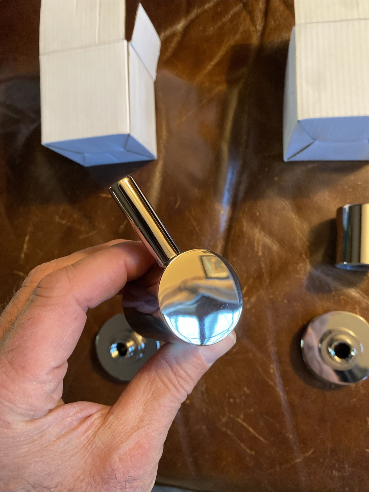 Newport Brass Bronwen Tub Faucet Handles And Trim Rings Only Polished Nickel New