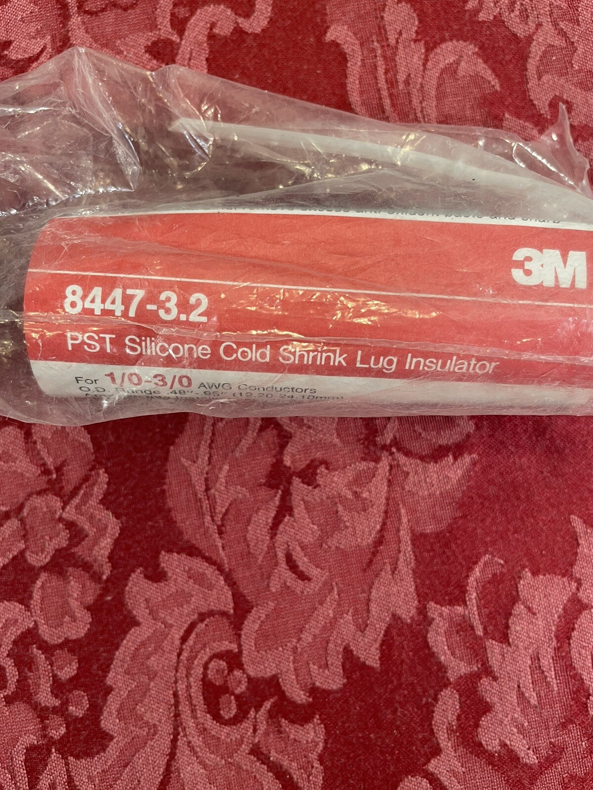 3M 8447-3.2 Shrink Tubing,0.56In Id,WHITE ,3In