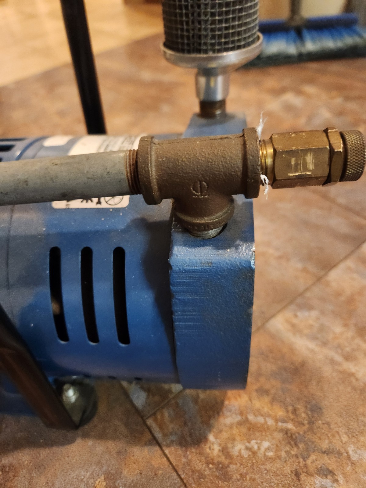 GAST 1023-V152A-G608NEX Rotary Vane Vacuum Pump 3/4HP 1725RPM C63CXHHB-4943
