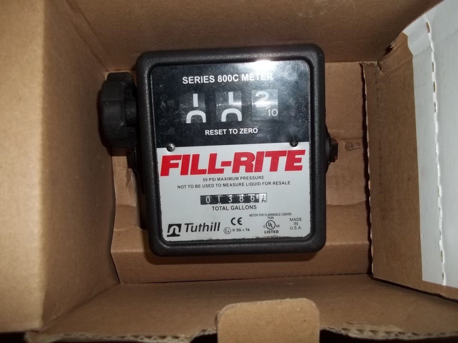 Fill-Rite Flow Meter 807CMK -20 GPM 19-76 LPM *FREE SHIPPING*