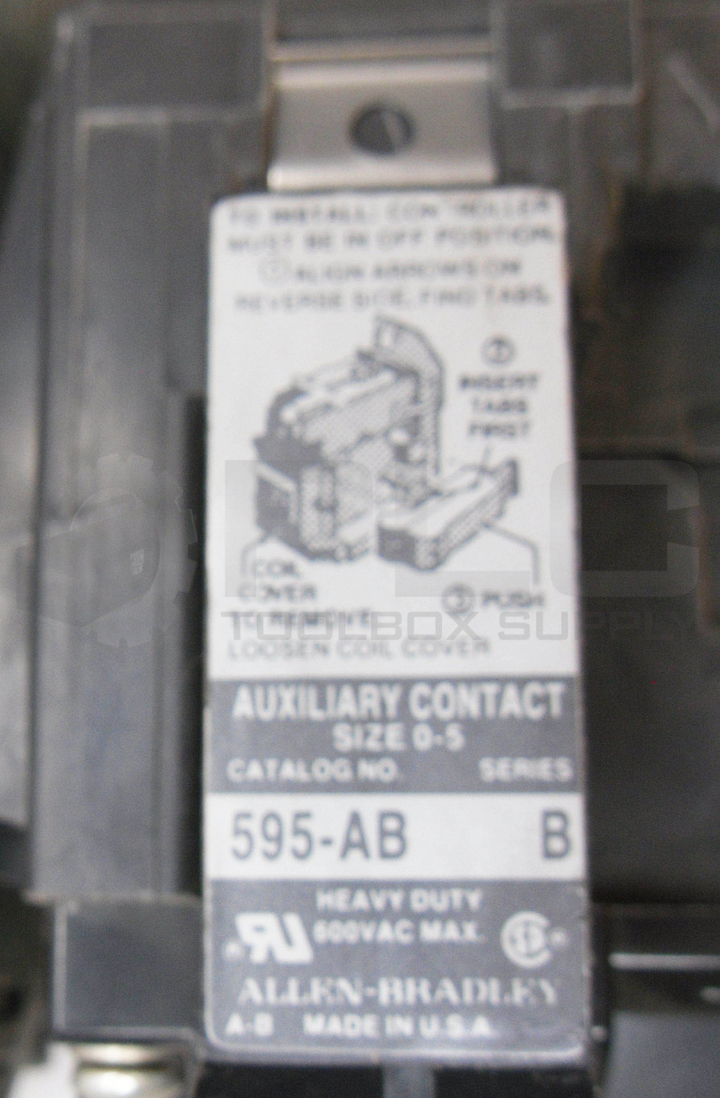 ALLEN BRADLEY 509-AOD /B W/ CB236 W/ 42185-800-01 W/ 595-AB /B W/ W52 509-A0D