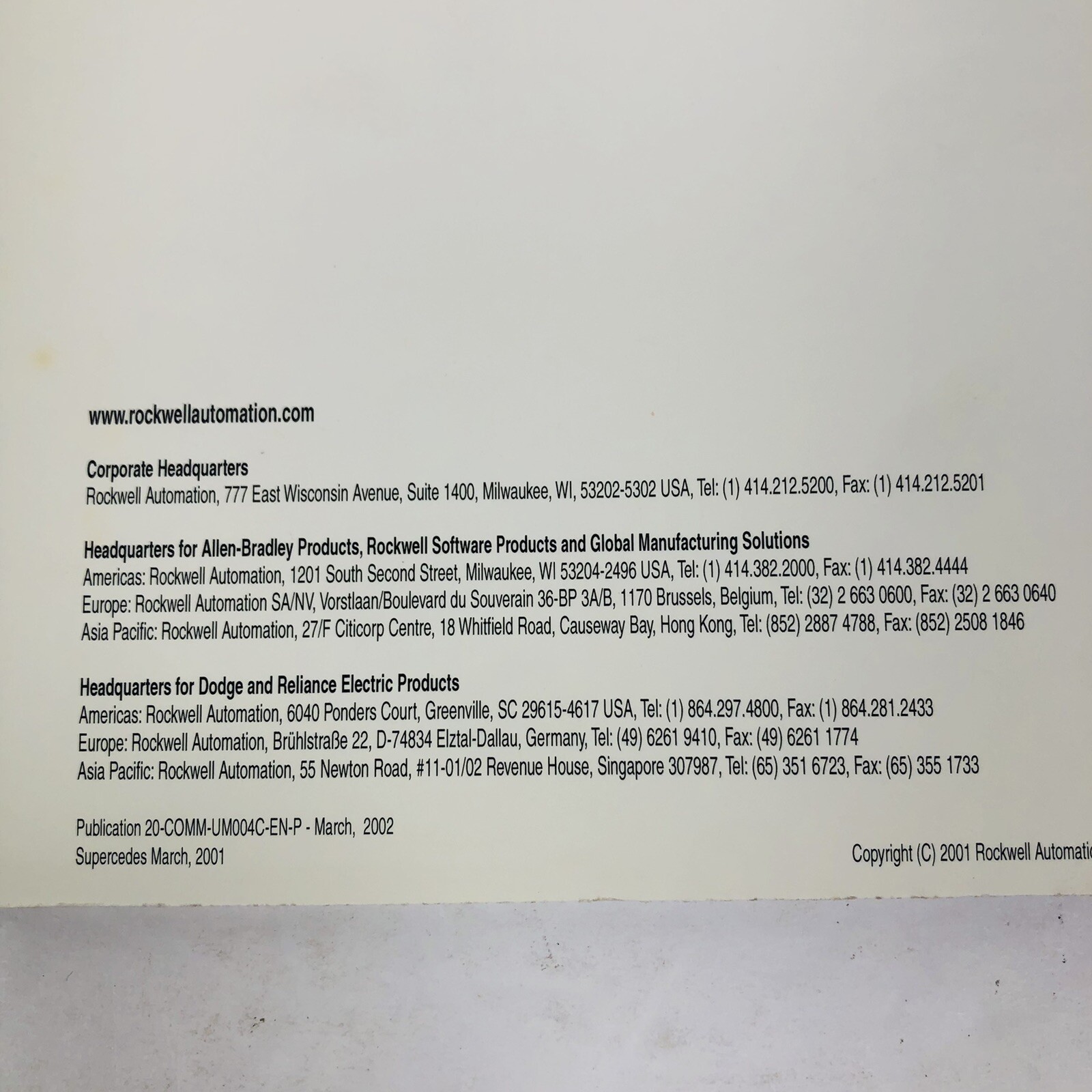 Allen-Bradley Power Flex Remote I/O Adapter 20-COMM-R FRN 1.xxx User Manual