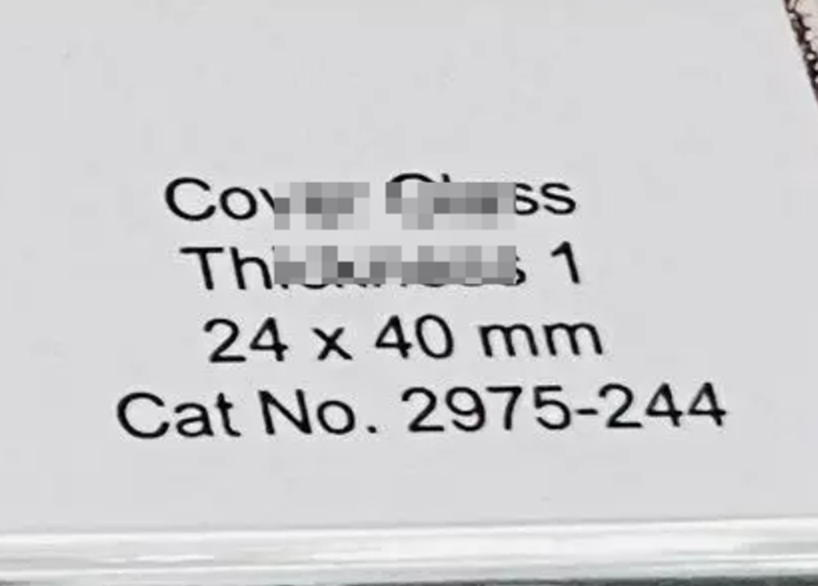 100 pieces/box Microscope cover slips 24x40mm 2975-244