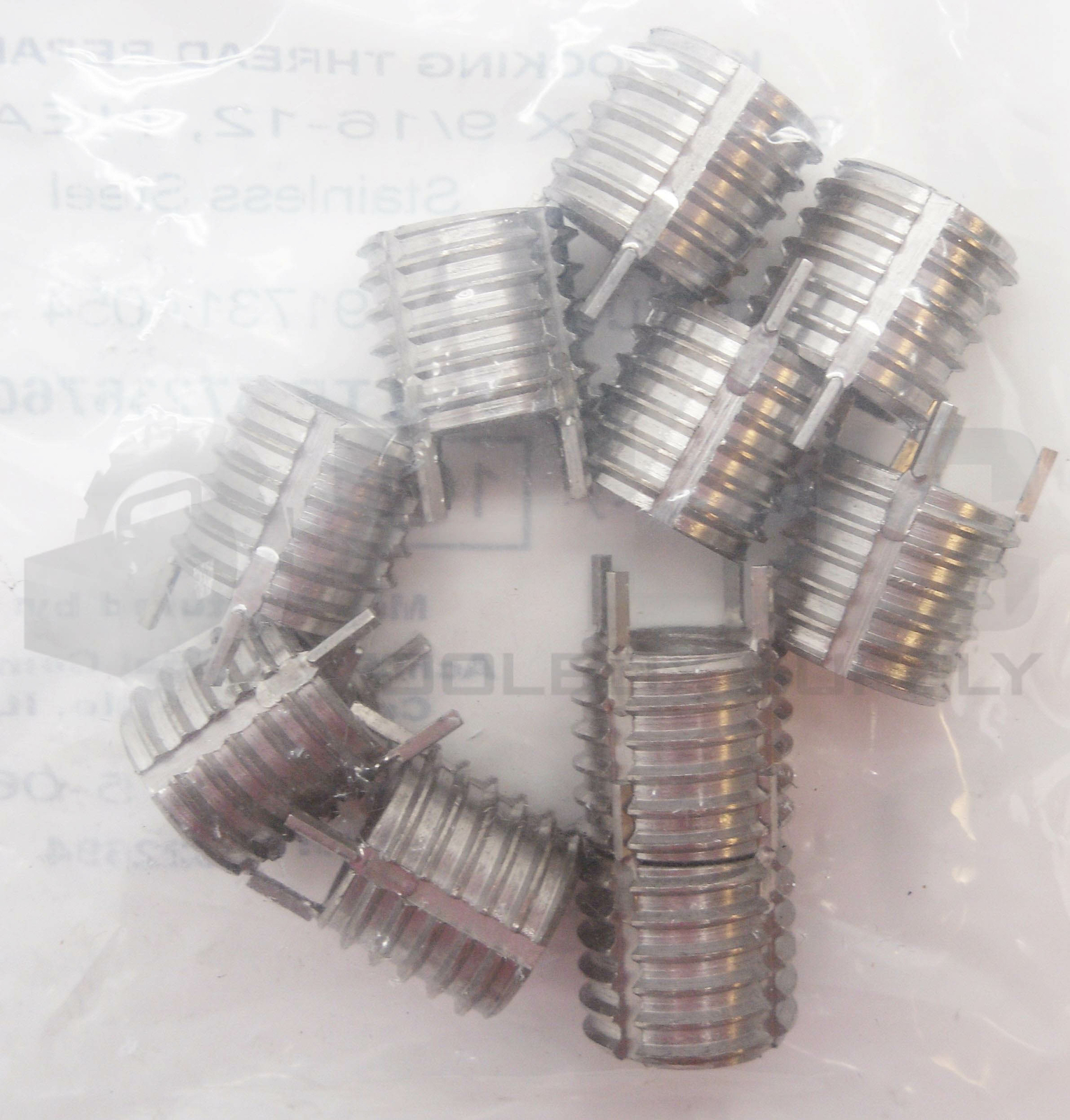 BAG OF 10 NEW ACME CO. 91731A054 3/8-16 X 9/16-12 HD SS THREAD REPAIR INSERT