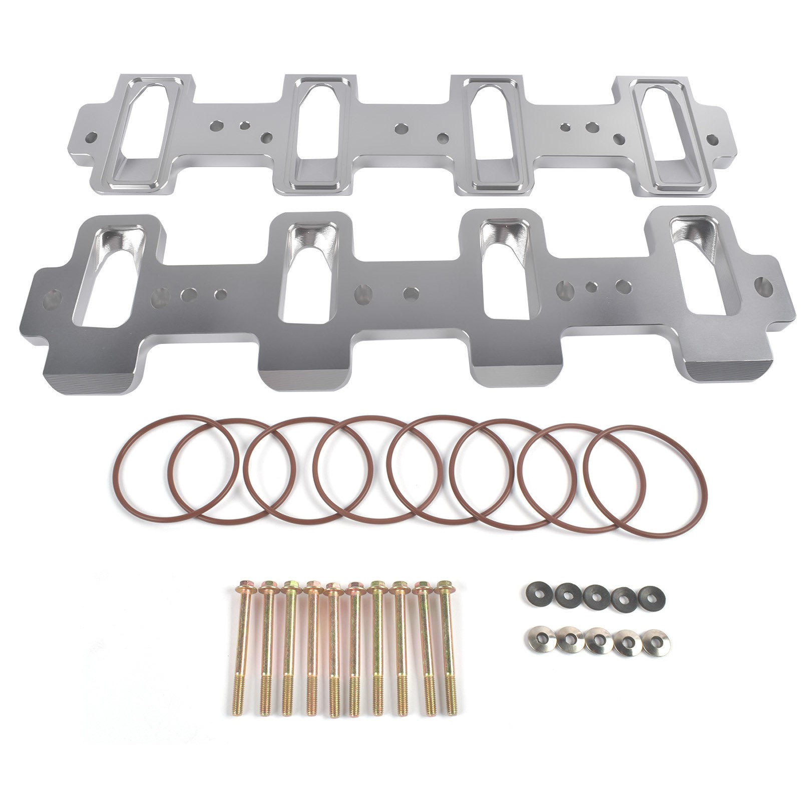 Intake Manifold Adapters LS Cathedral to Rectangle Port Fits Corvette Camaro G8
