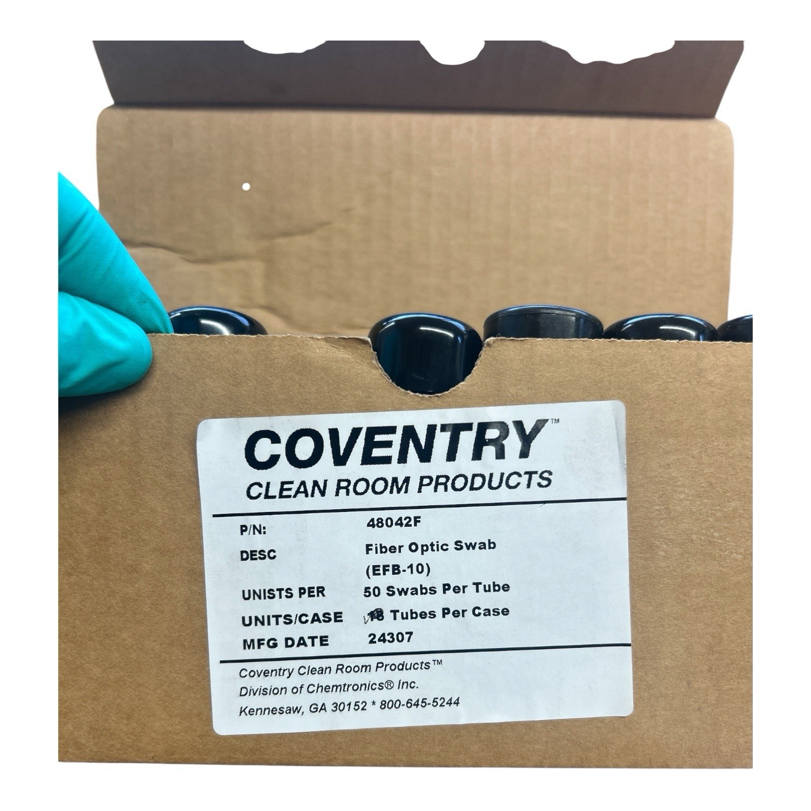 Conventry NONCOTTON- NONLINT CLEANING SWAB, 48042F EFB-10m50 Counts/Tube (17pcs)