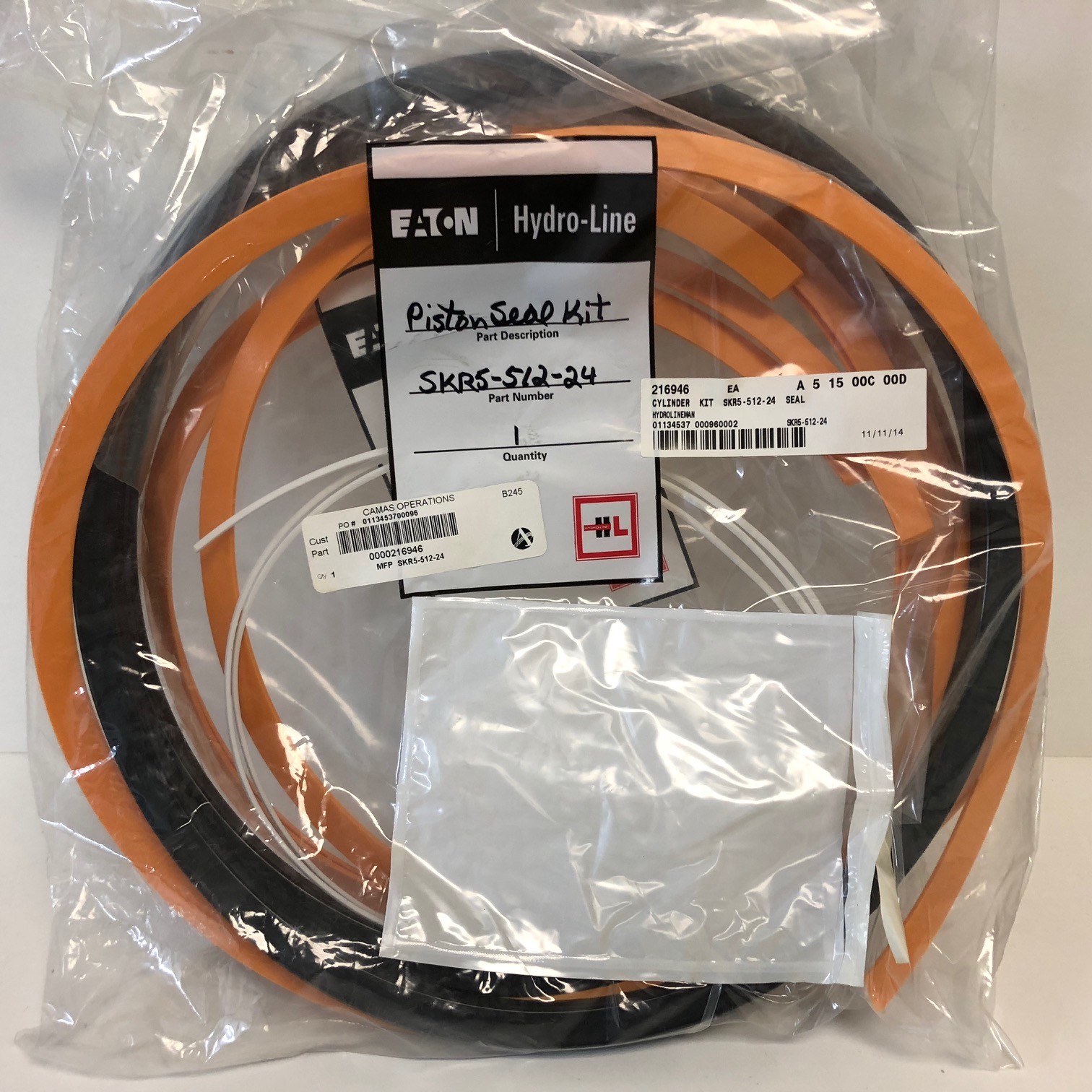 NEW UNUSED! EATON HYDRO-LINE HYDRAULIC CYLINDER PISTON SEAL KIT SKR5-512-24