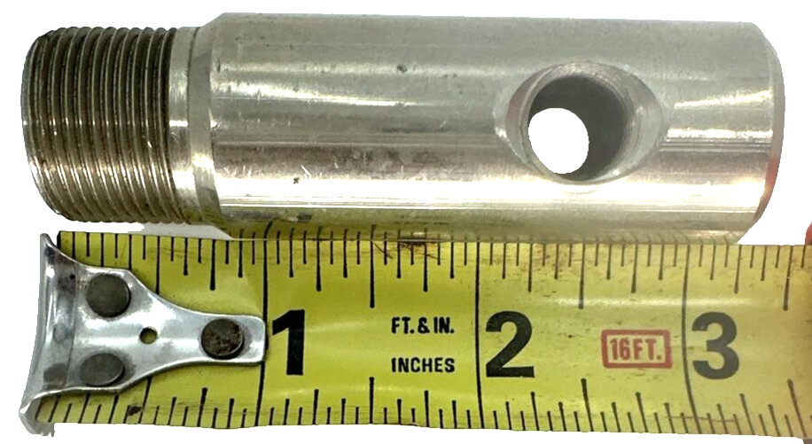 Flow Control Bleed Down Valve Body, 3.25″ Long, M/F Thread, 3/8″ Open, new (LL)