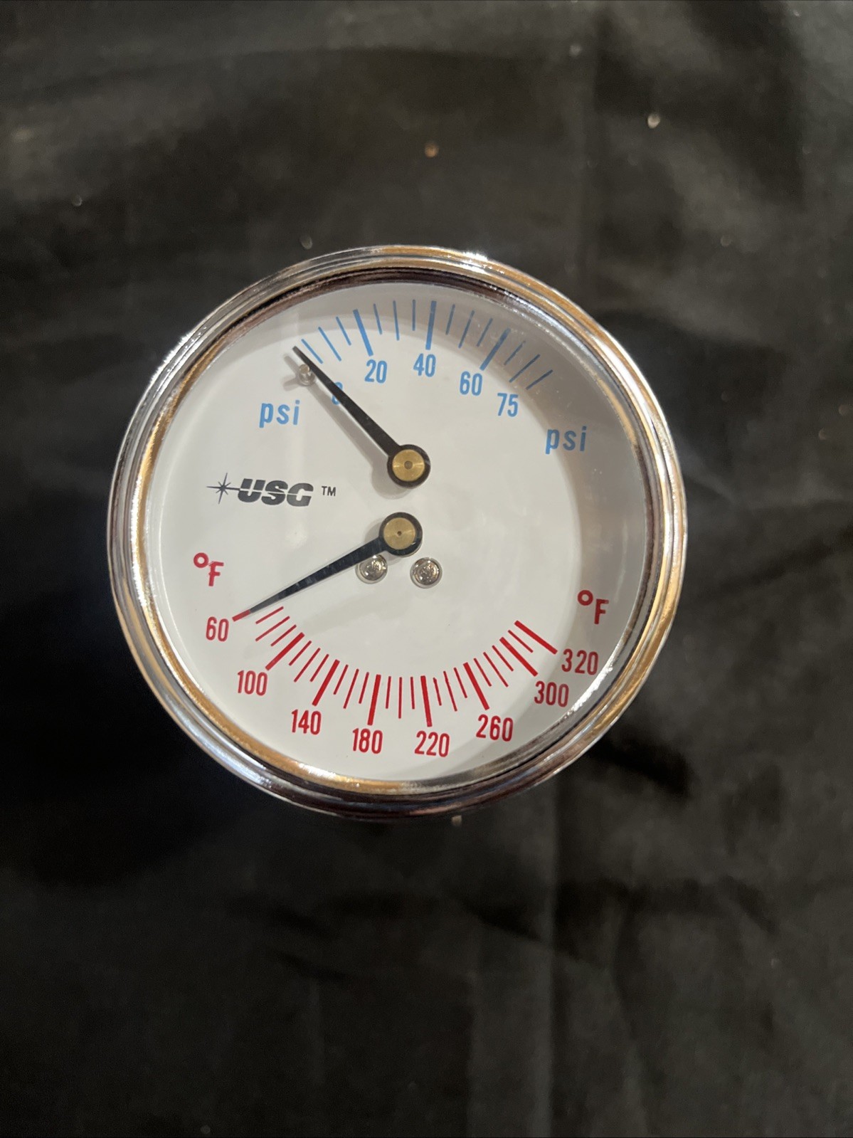 Ametek 1088 K Gauge 0-75 Psi 60-320 Degrees F. Nib