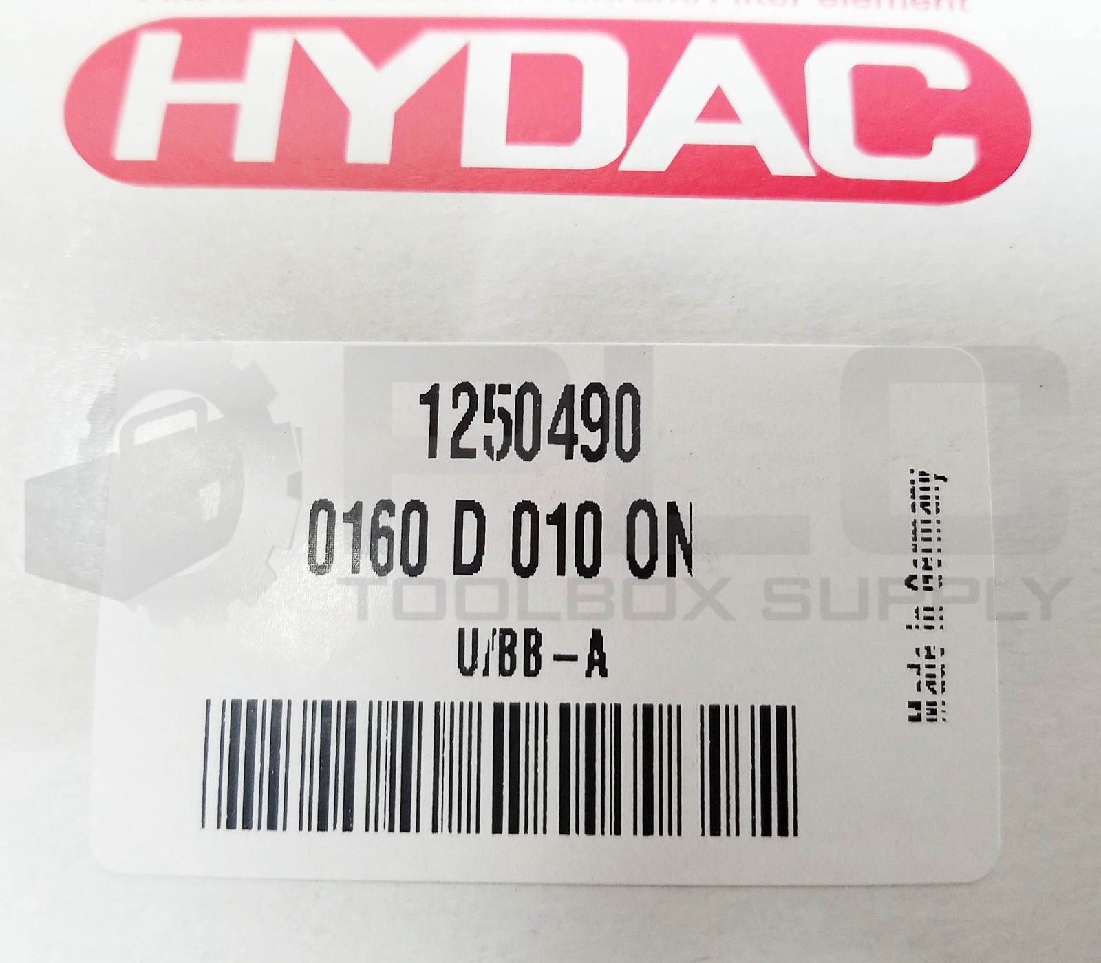 NEW HYDAC 0160D010 ON FILTER ELEMENT 1250490