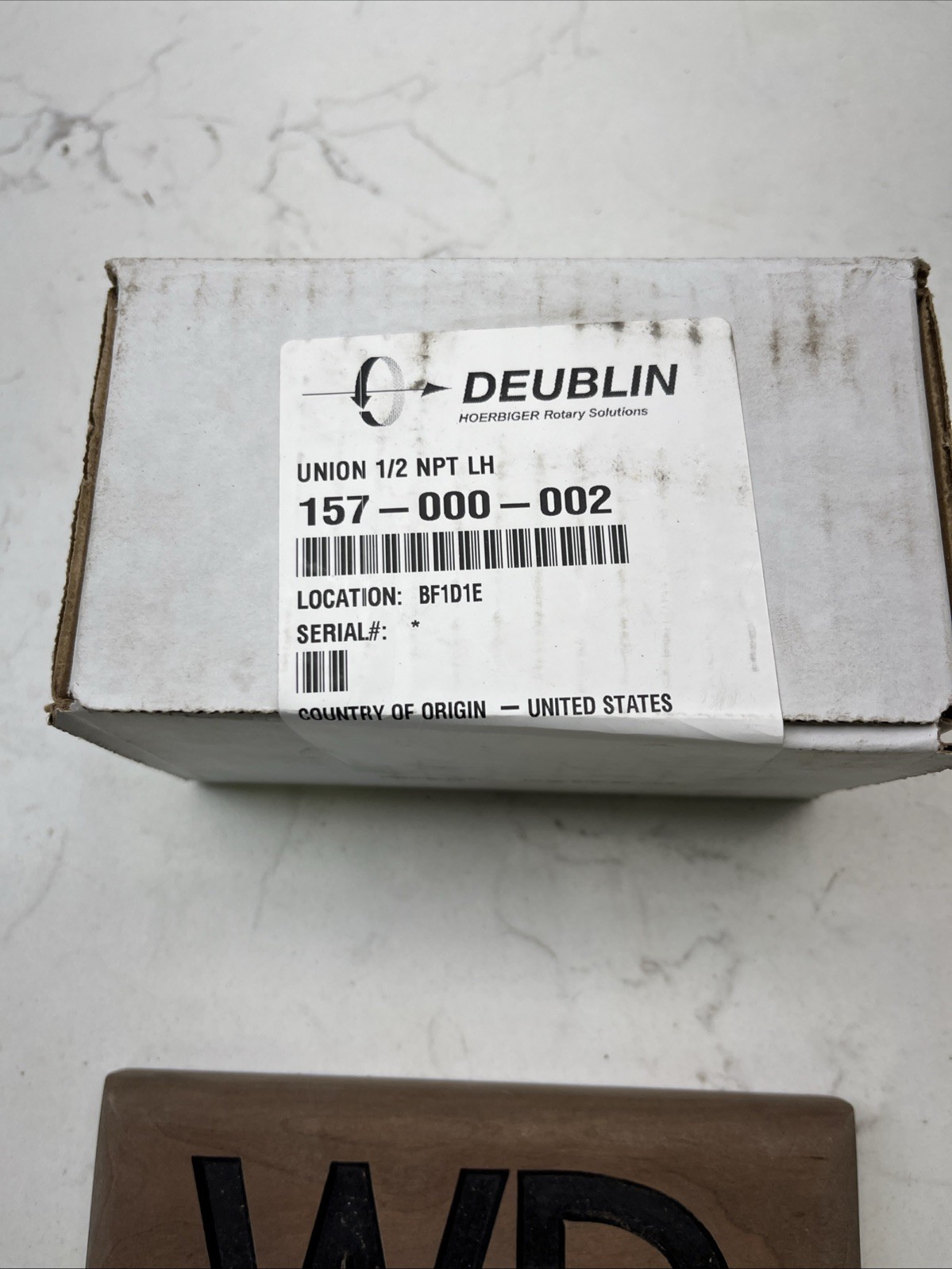 GENUINE DEUBLIN 157-000-002 UNION (1/2″ NPT) 157000002 NIB SEALED