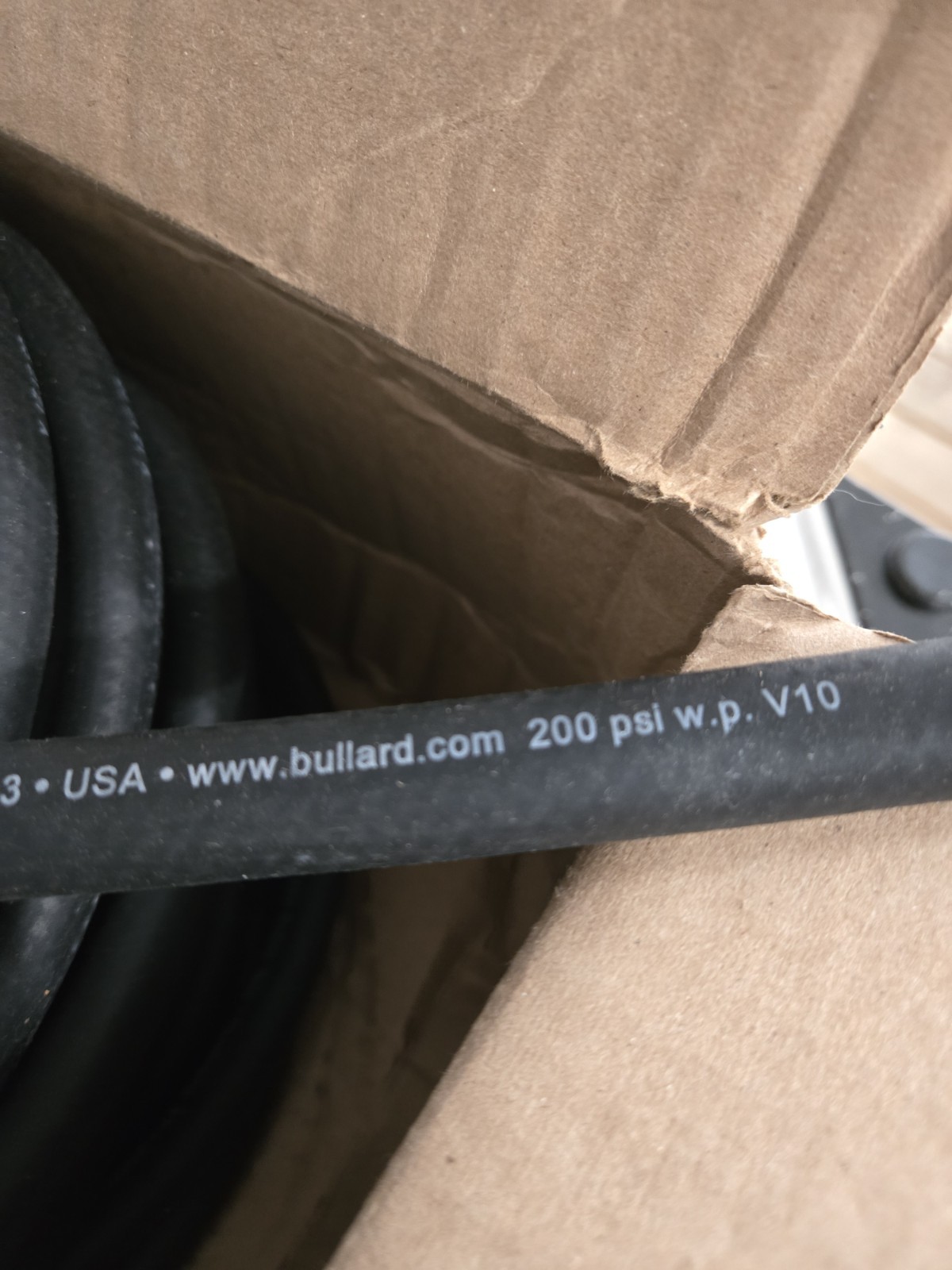 BULLARD AIR SUPPLY HOSE 100′ V10 V-10-100-EXT INTERCHANGE BLACK