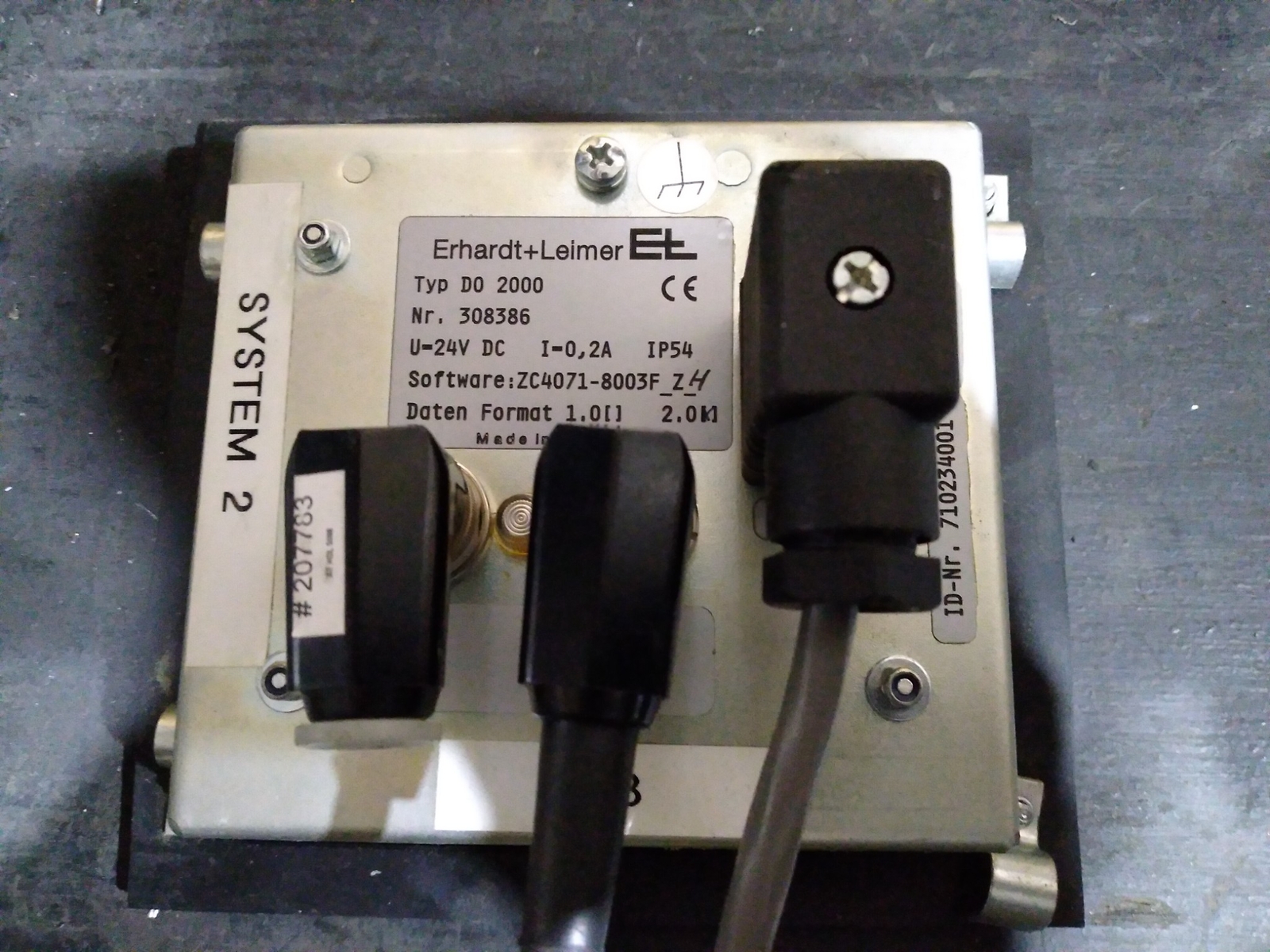 ERHARDT + LEIMER D0 2000 308386 24VDC 0,2A IP54