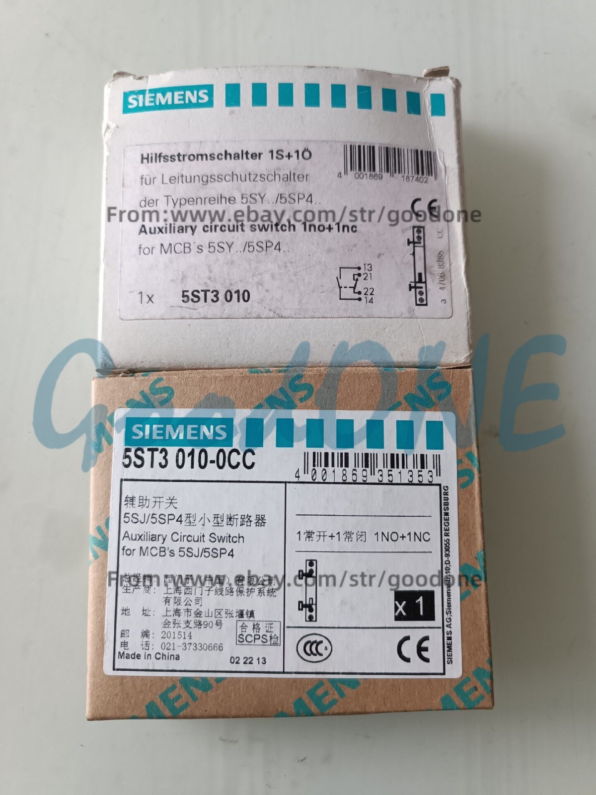 1PC FOR Siemens 5ST3010-0CC 5ST3 010-0CC Auxiliary Switch NEW