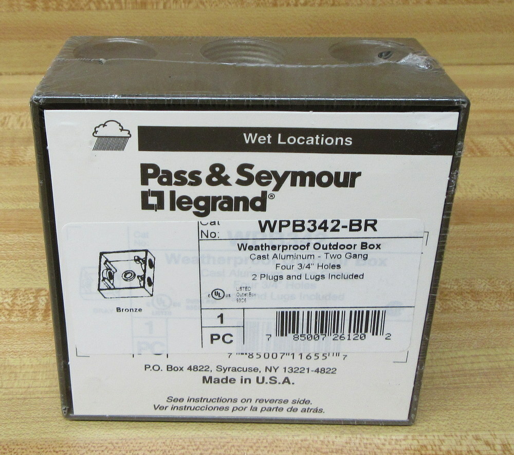 Pass & Seymour/ Legrand WPB342-BR Outlet Box WPB342BR