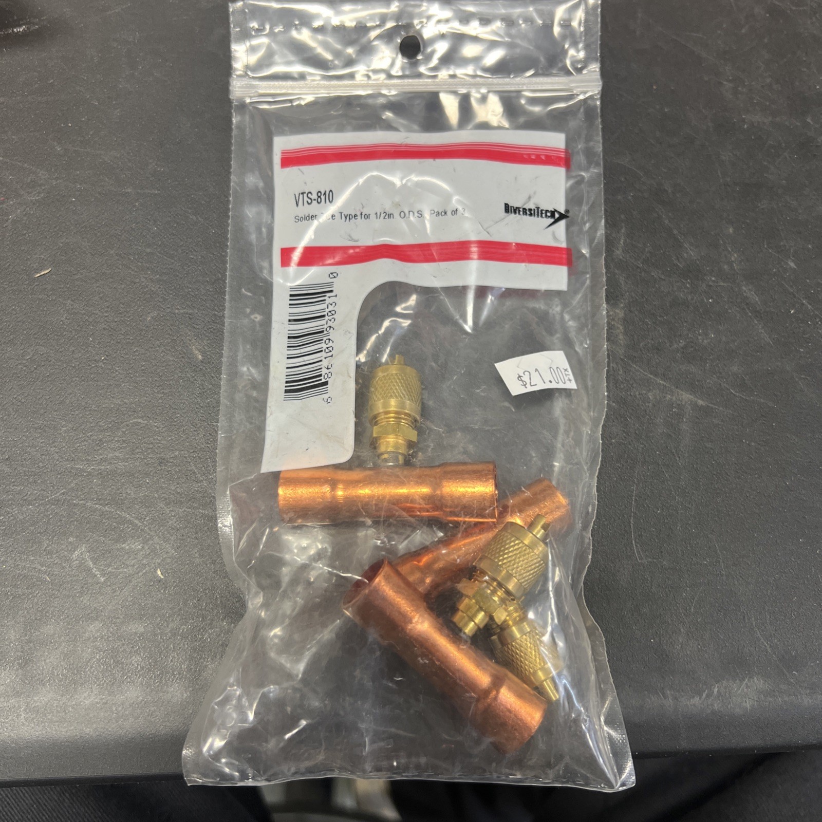 Diversitech Vts-810 Access Fittings 1/2” Ods Solder Tee Type