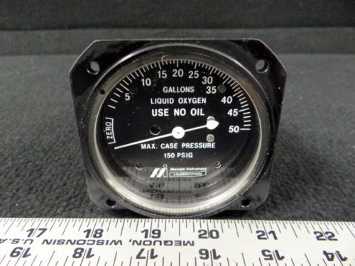 Meriam Instrument Liquid Oxygen Content Gauge NSN 6685-00-526-4265