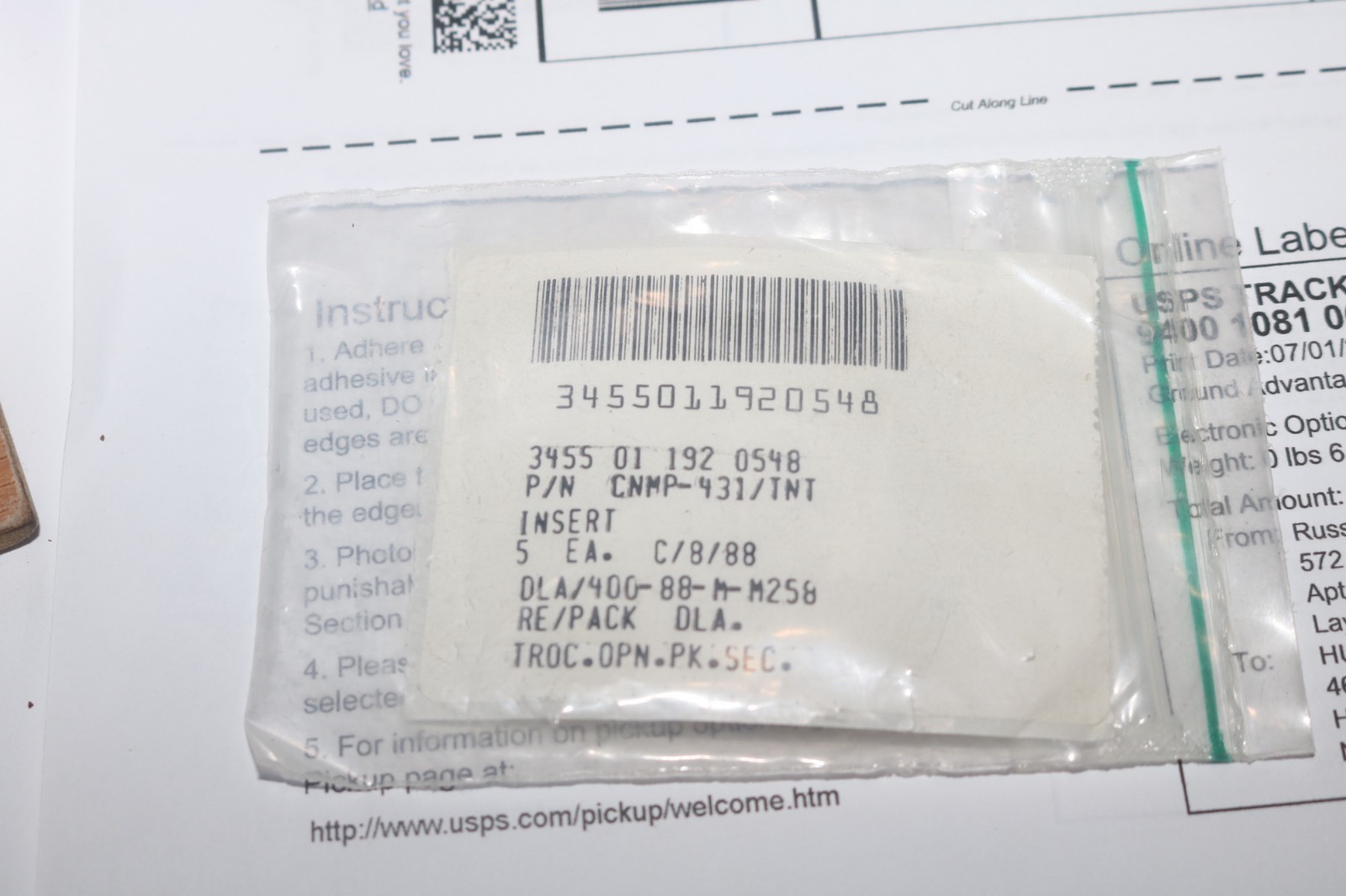 (5) NOS Kennametal carbide turning inserts PN CNMP-431 KC810