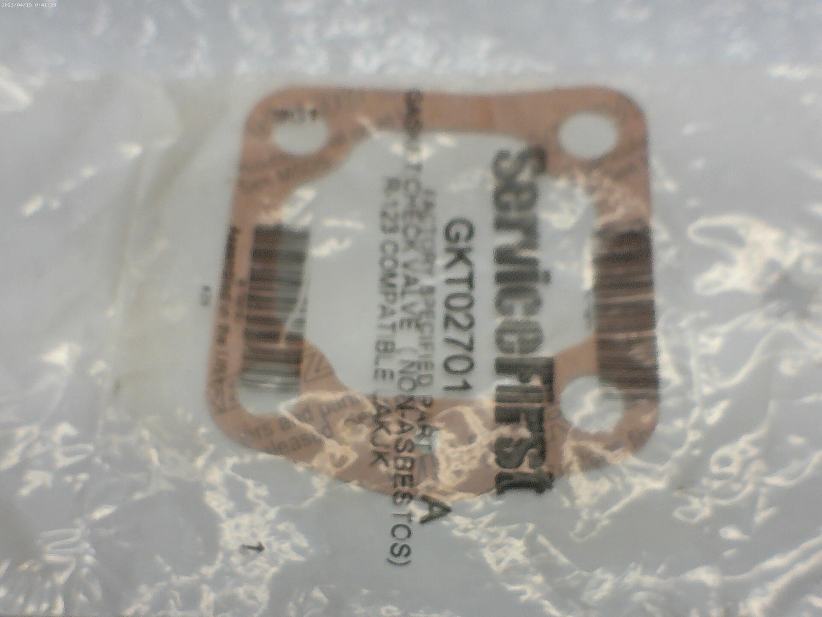 SERVICE FIRST GKT02701 GASKET NSMP.