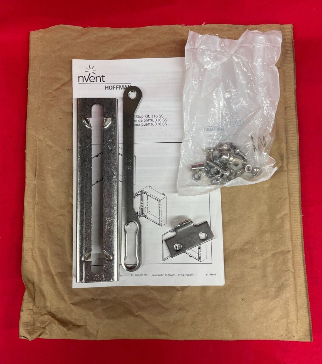 NVENT HOFFMAN TYPE 316 STAINLESS STEEL DOOR STOP KIT ADSTOPKSS6