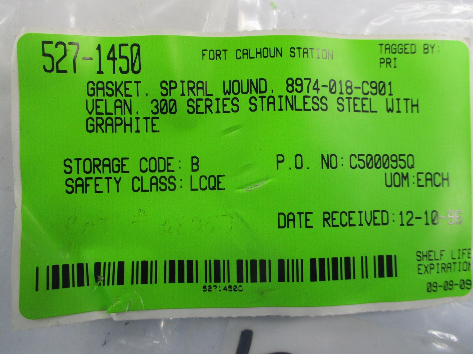 INDUSTRIAL SPARE 8974-018-C901 GASKET LOT OF 6 NSNP