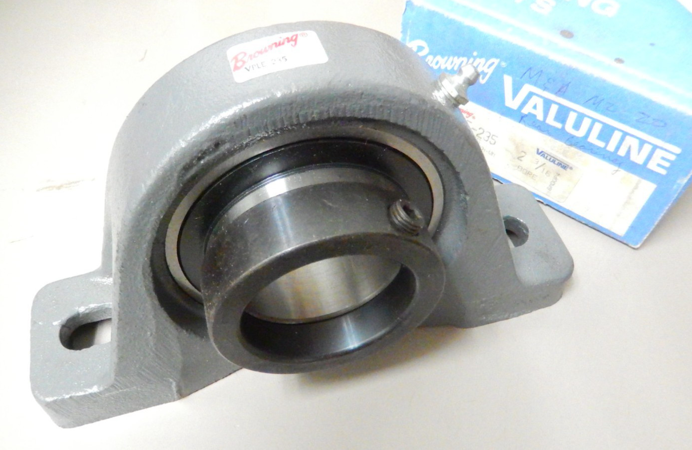 Browning VPLE-235 Two Bolt Low Base Pillow Block Bearing 2-3/16 Bore With Collar