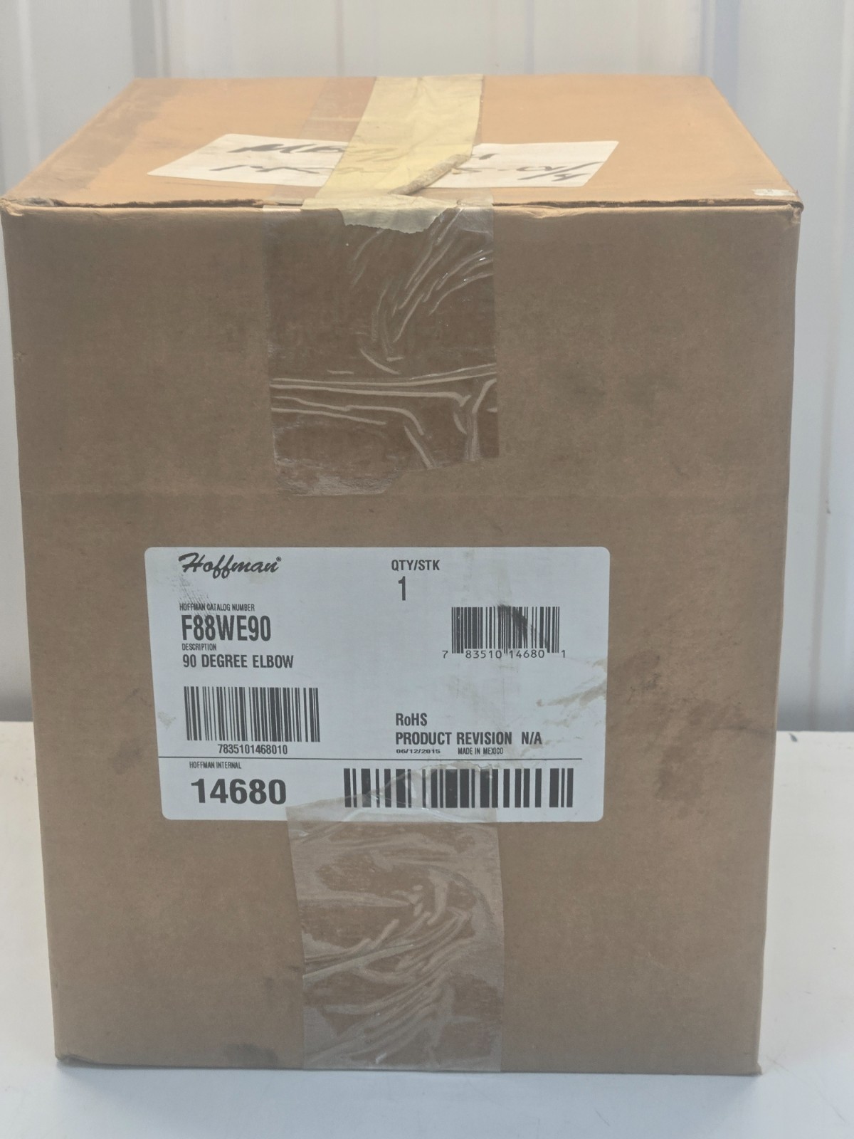 HOFFMAN F88WE90 WIREWAY 90 DEGREE ELBOW: 8″ WIDE, 8″HT, 11″, MILD STEEL NEW j15