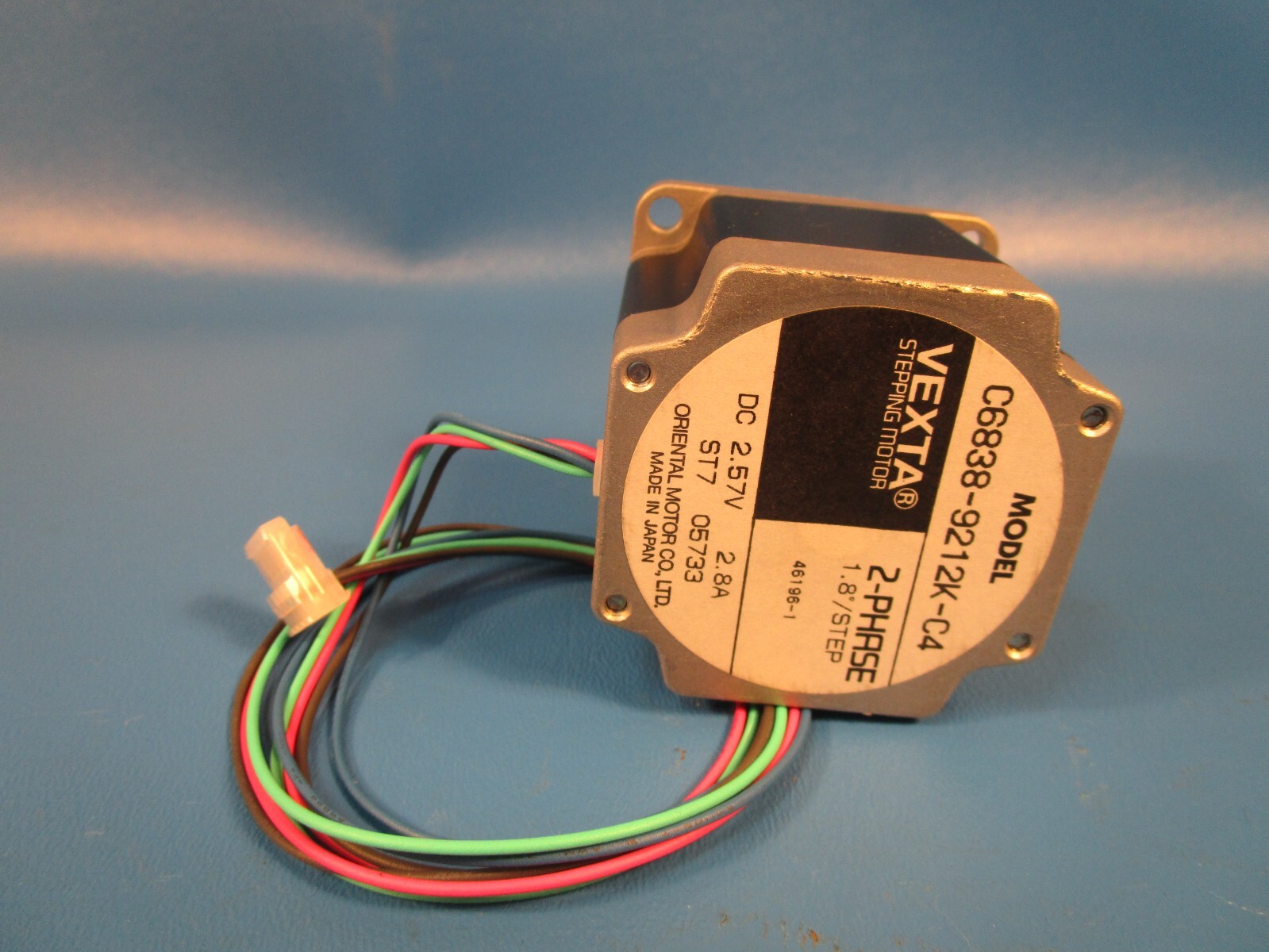 ORIENTAL MOTOR C6838-9212K-C4, VEXTA 2 PHASE STEPPING MOTOR, DC 2.57V, 2.8A