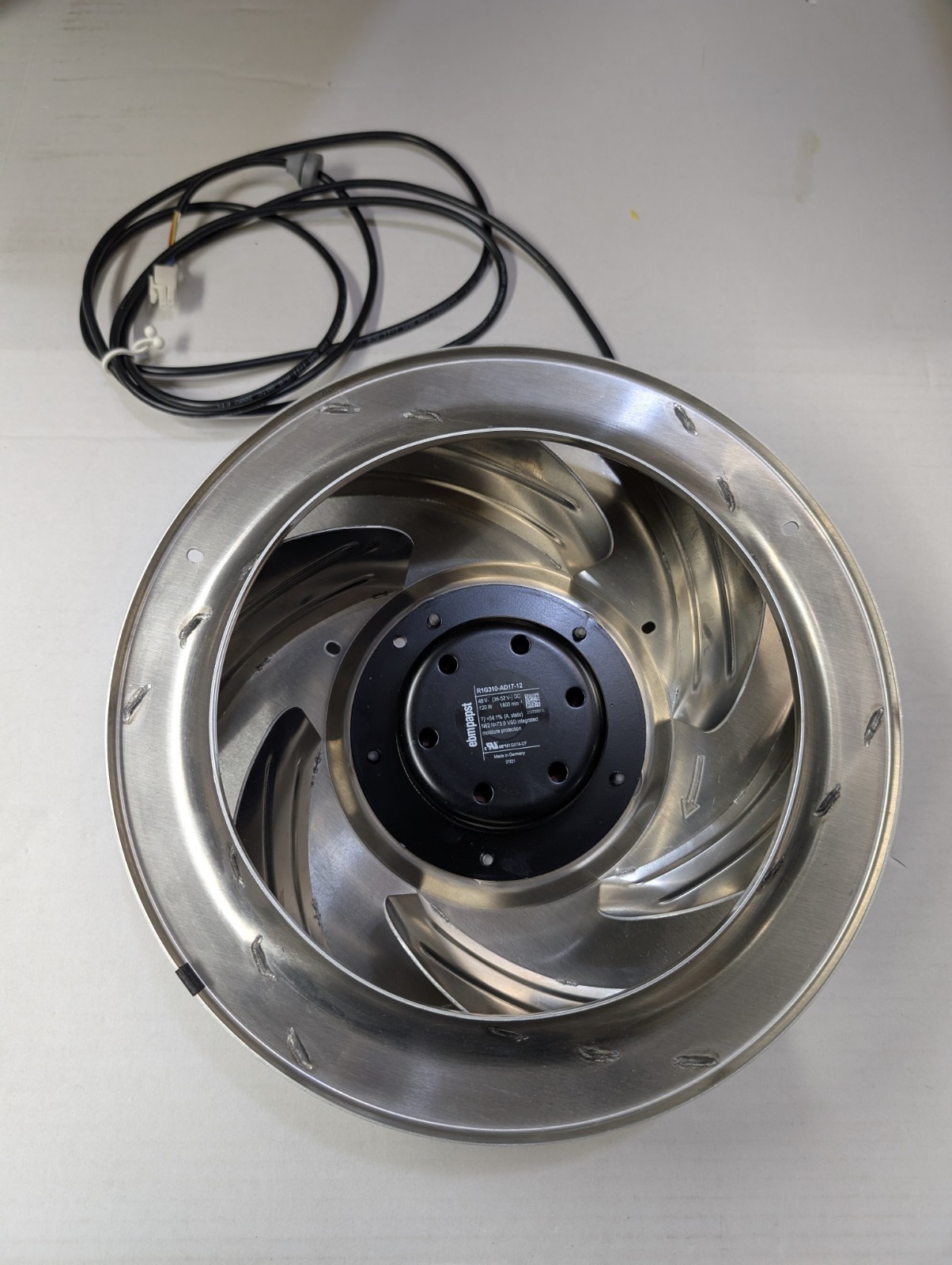 ebm-papst R1G310-AD17-12 EC Centrifugal Motorized Impeller 48VDC 120W 1800RPM