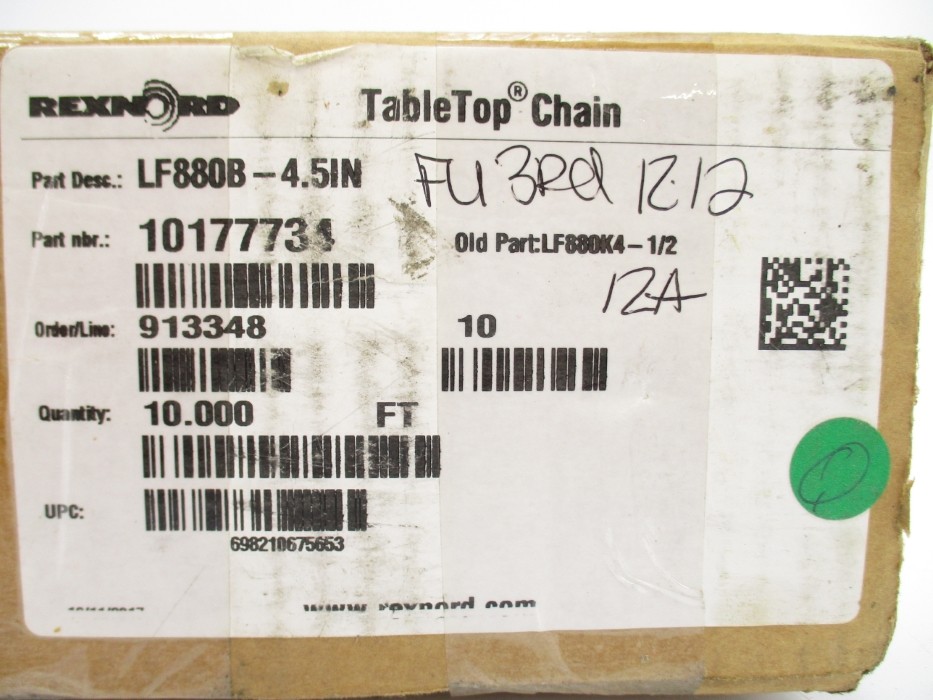 REXNORD LF880B-4.5IN 10177734 10′ NSMP