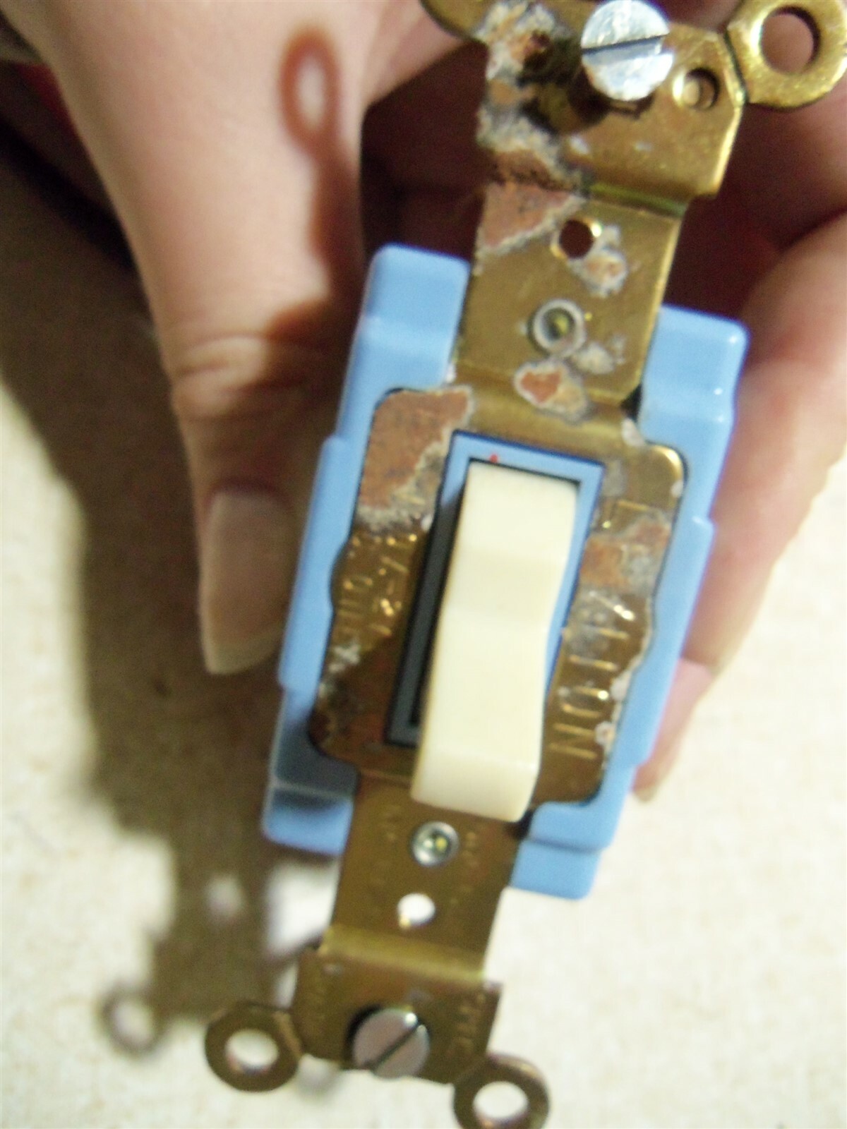 Leviton 120V 227VAC Blue Toggle Light Switch *FREE SHIPPING*