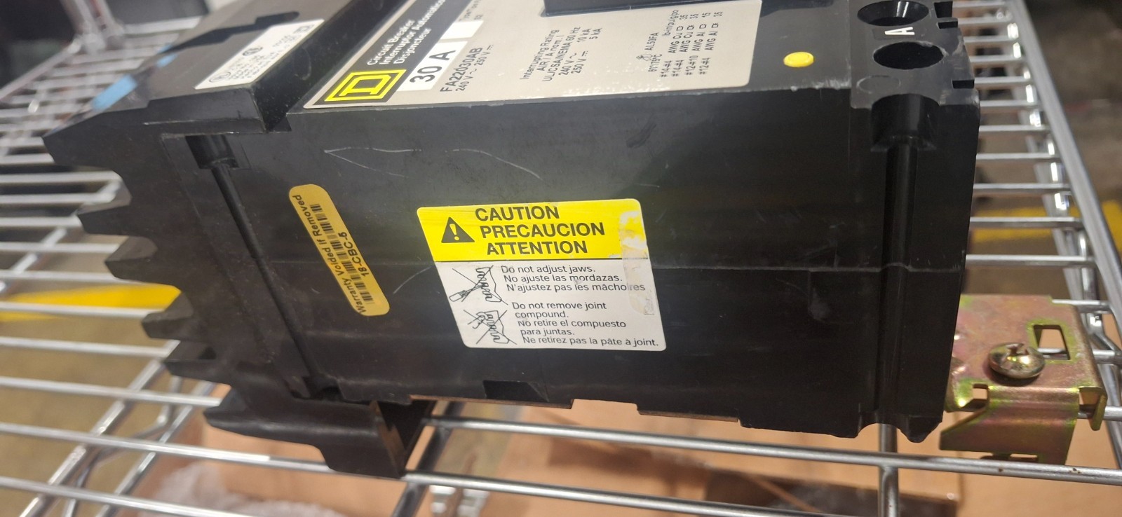 FA22030AB SQD SQUARE D 30 AMP 2 POLE 240V FA22030AB CIRCUIT BREAKER