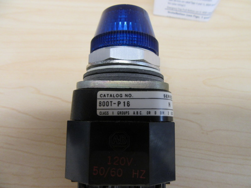 Allen Bradley 800T-P16B Blue Pilot Light 800T-P16 Series T